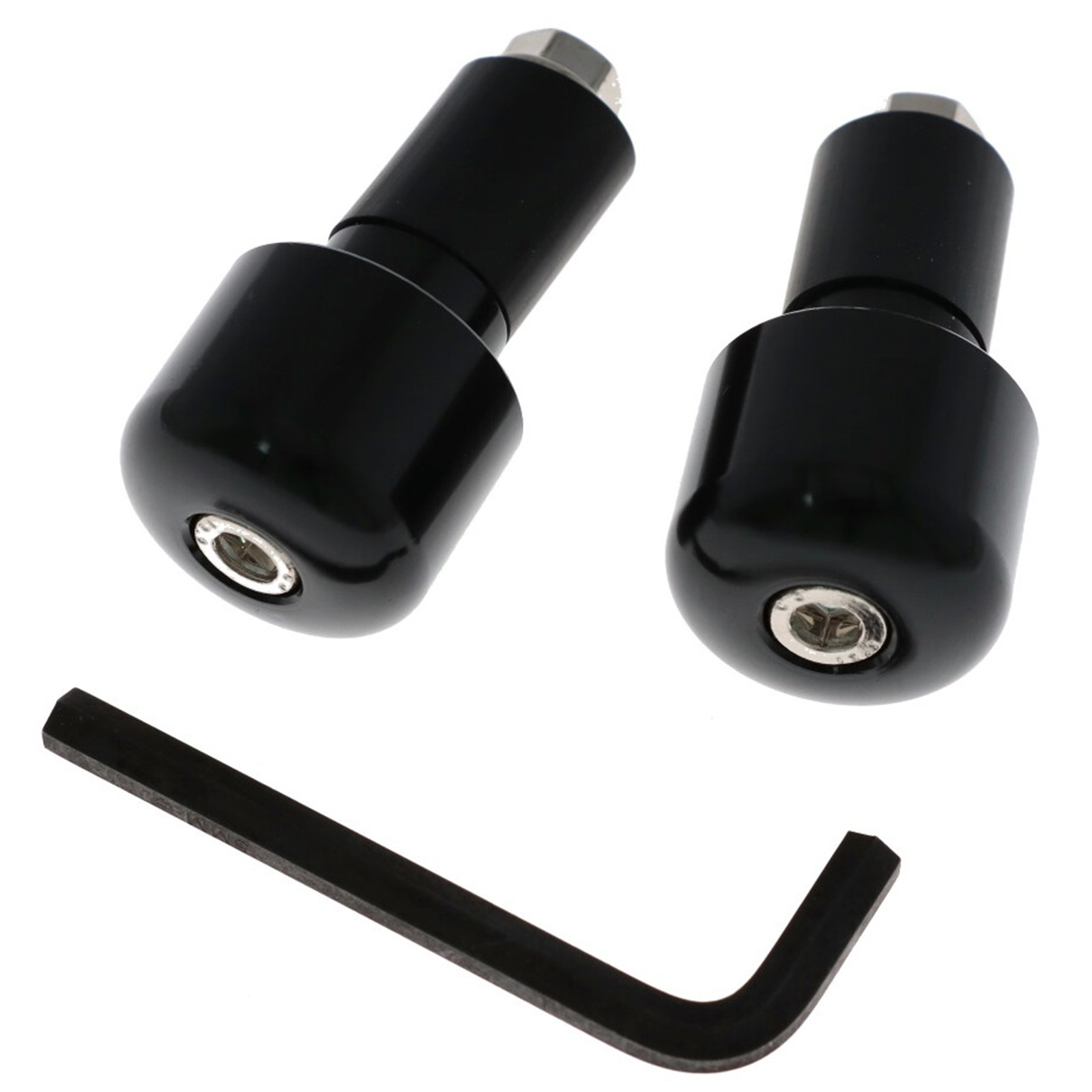 Motorrad Lenkerenden Lenkergewichte schwarz 2x54,5g für Lenker ab Ø17mm