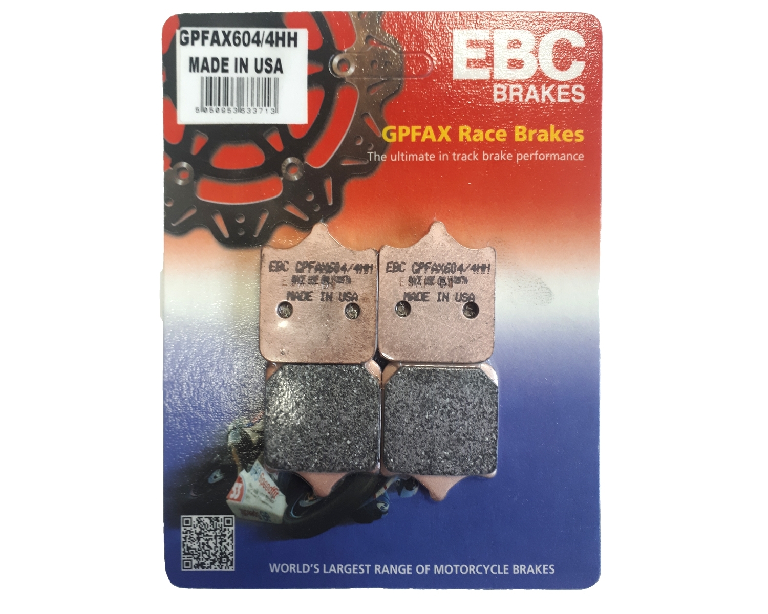EBC Race Bremsbeläge GPFAX604/4HH für Triumph Speed Triple 1050 EFI BMW S 1000