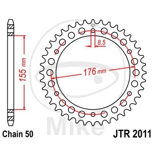 JT Kettenrad 44Z Teilung 530 JTR2011.44