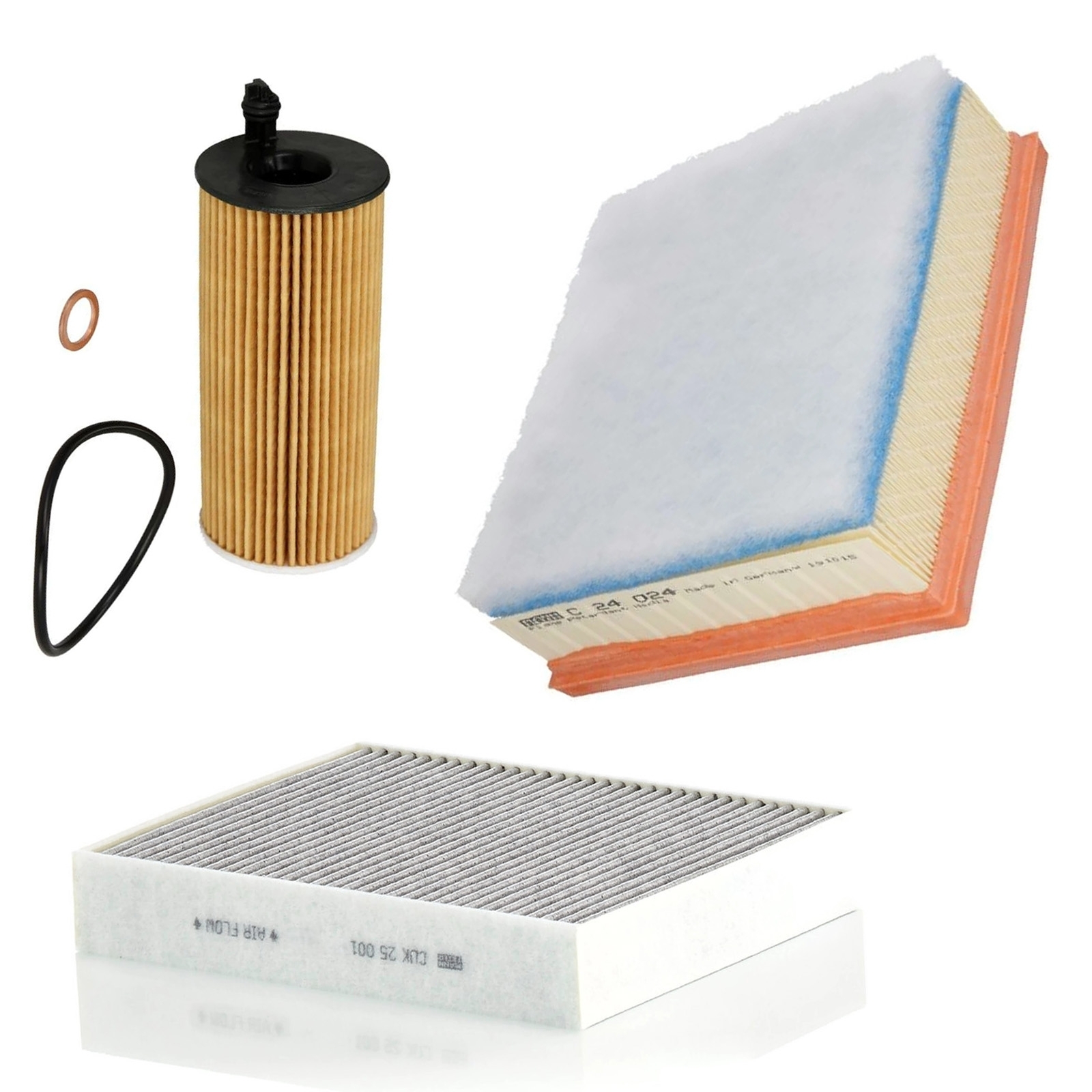 MANN Inspektionskit für BMW 1-4 F20 F21 F22 F23 F30 F31 F32 F33 F34 F36 Ölfilter Luftfilter Aktivkohlefilter