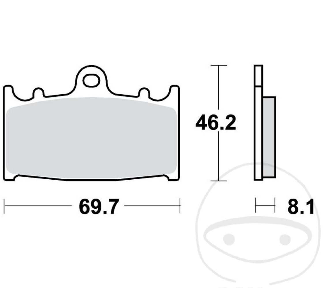 TRW MCB602 Bremsbeläge vorne für Suzuki GSF GSX-R SV Kawasaki KLZ ZZR GPZ