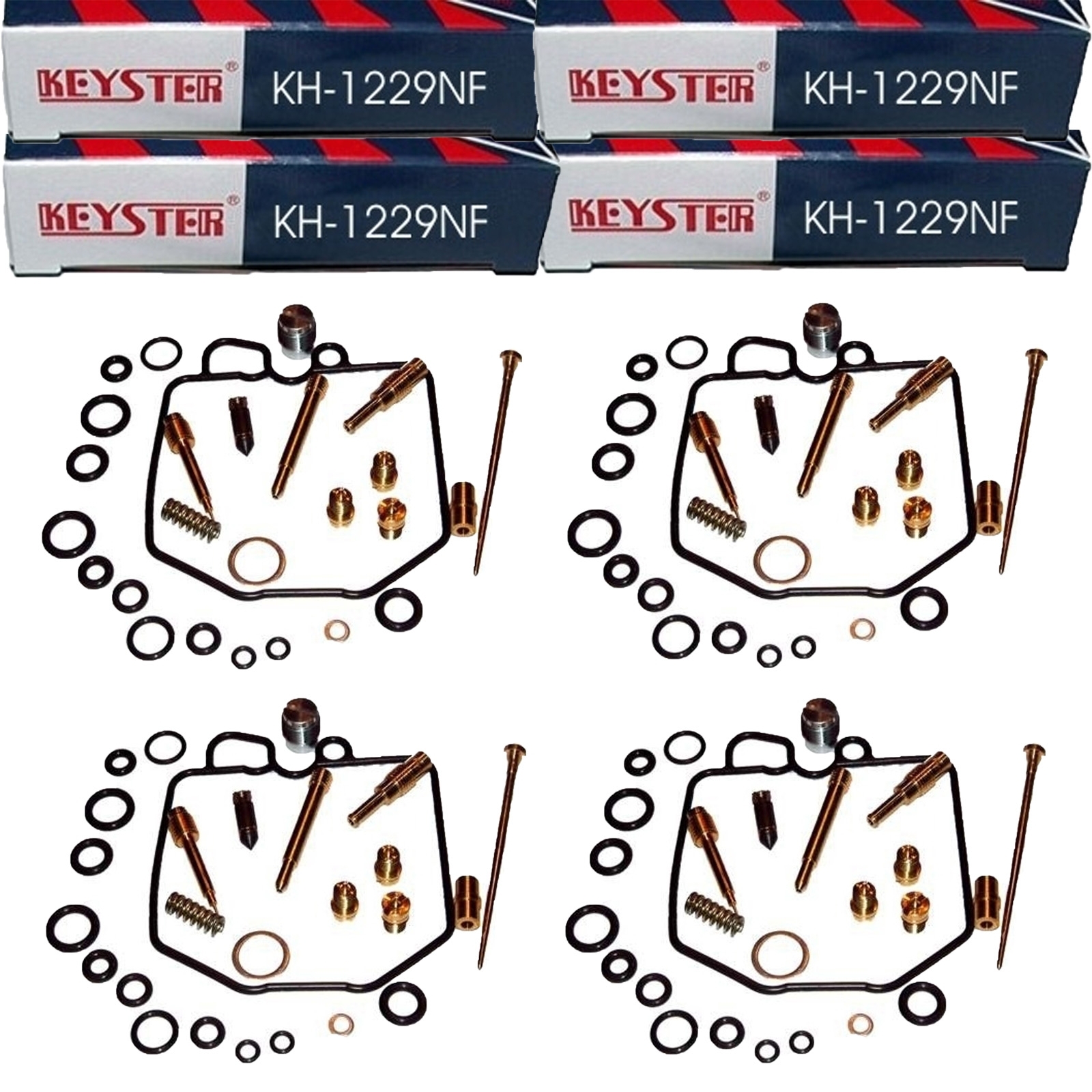 4x Keyster KH-1229NF Vergaser Reparatursatz für Honda CB1100 R 1981-1983 SC05 SC08