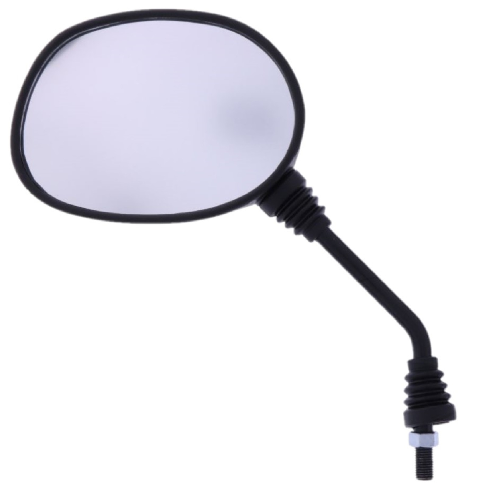 Spiegel für Gilera Stalker 50 DD 1997-2000 DT 1999-2006 aus Kunststoff in schwarz mit M10 Rechtsgewinde e-geprüft