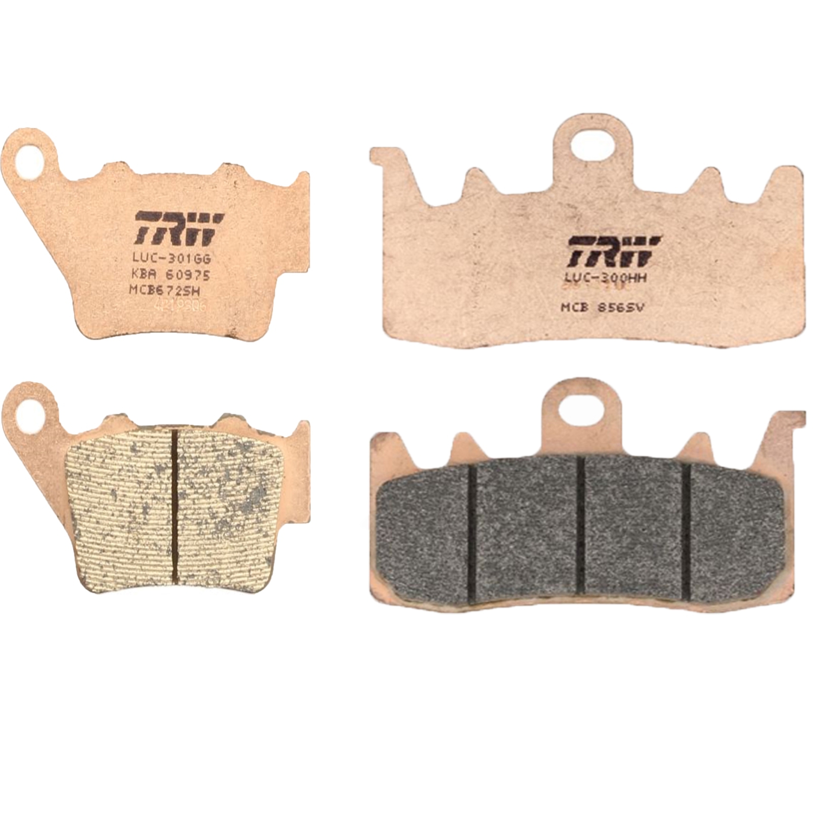 TRW Sintermetall Bremsbelagsatz für Ducati Scrambler 800 1100 Monster 937 Aprilia Caponord 1200 vorne+hinten