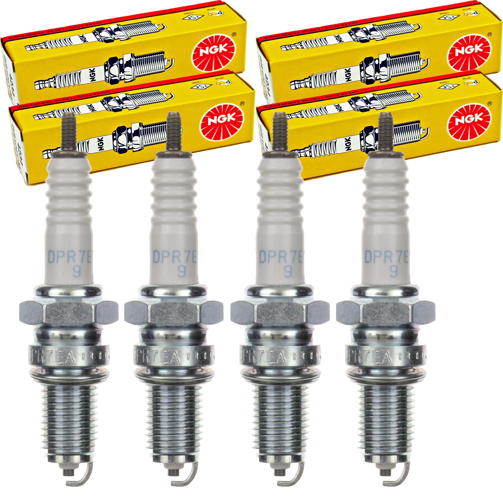 4x NGK Zündkerze für Yamaha XVZ 1300 A Royal Star 1996 - 2000 XVZ1300 Royal Star Tour Classic