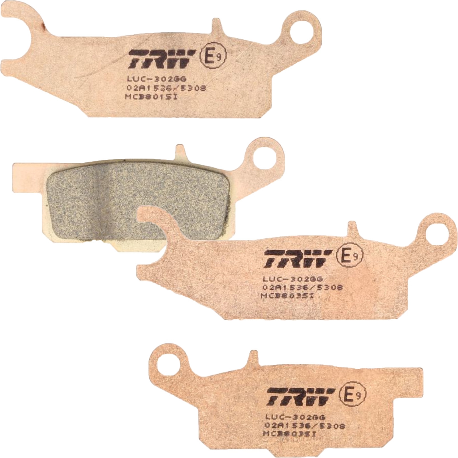 TRW Sintermetall Bremsbelagsatz vorne für Yamaha YFM700 Kodiak YFM250 R YFM550 Grizzly