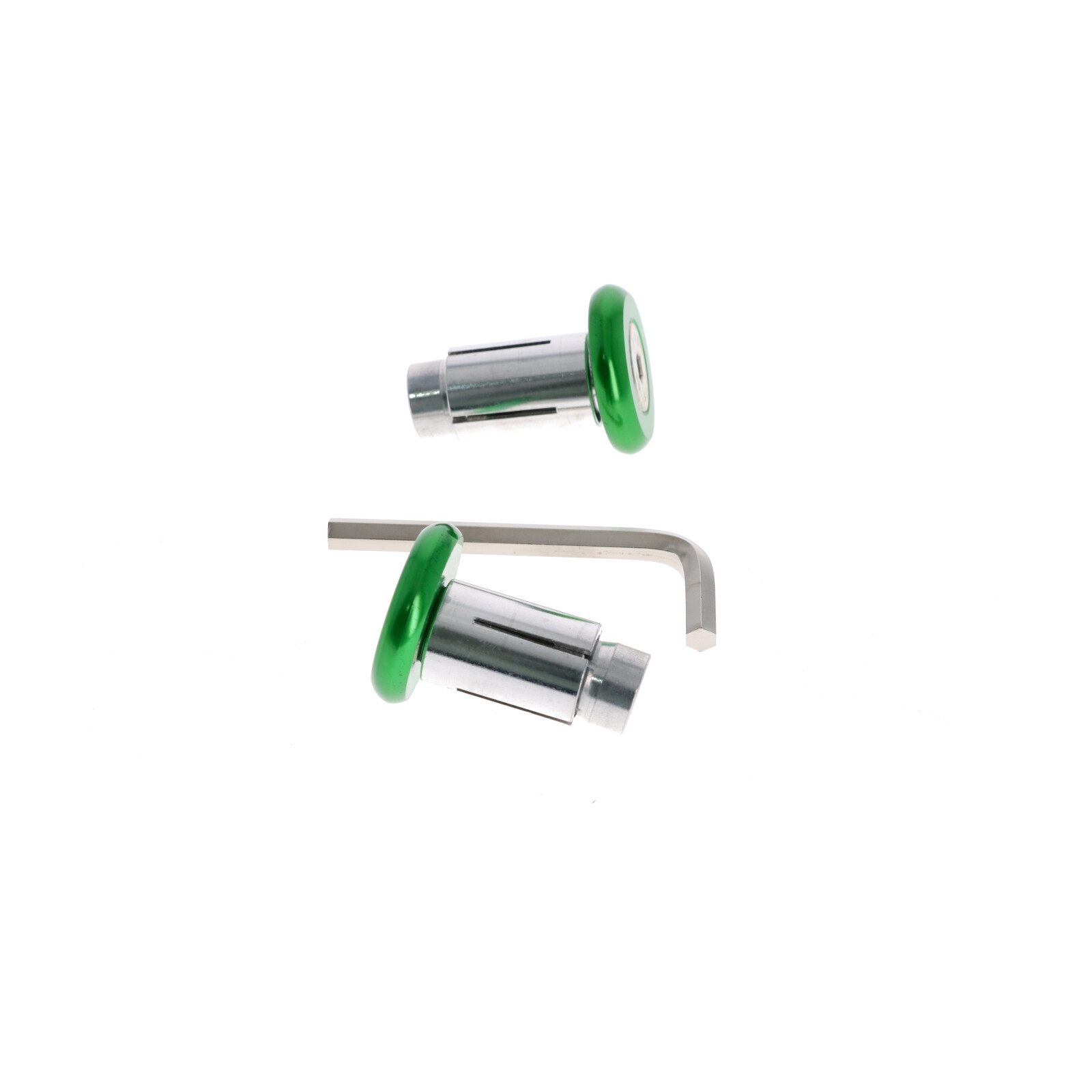 Motorrad Quad Roller Lenkerenden Lenkergewichte 2x32g grün für Lenker 13-19 mm