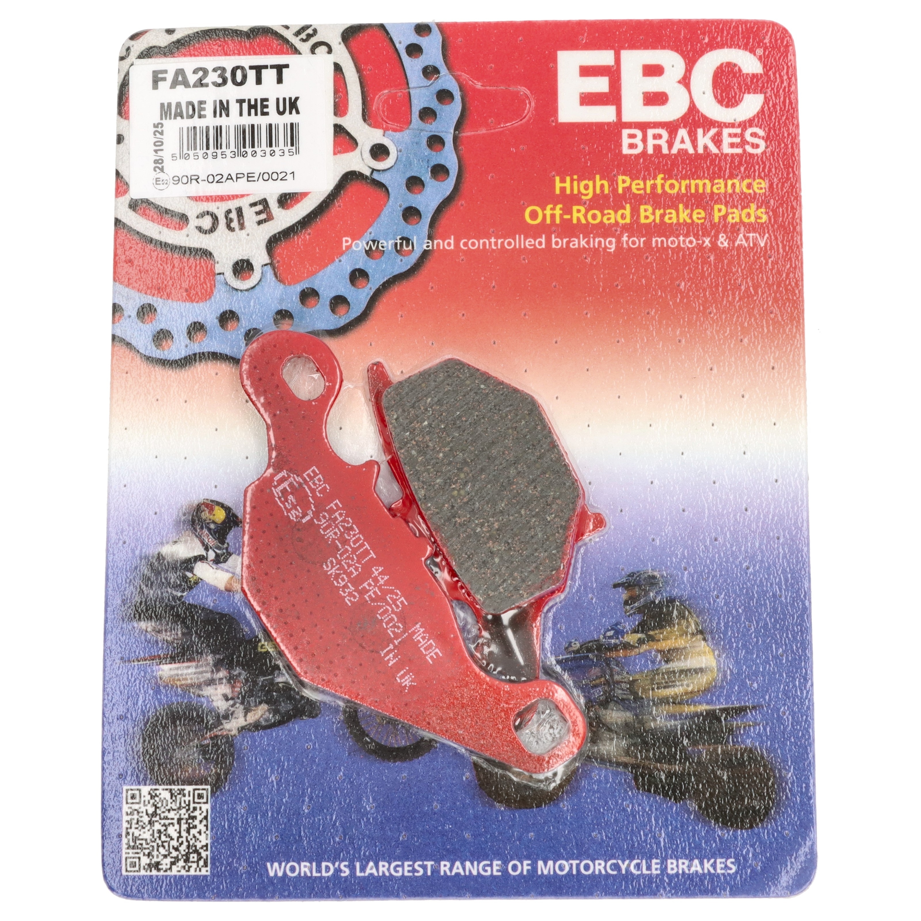 EBC FA230TT Bremsbeläge für Kawasaki KMX125 B 99-03 Suzuki RM 80 96-01 85 X RD 03-04 L DR-Z 125 07-21