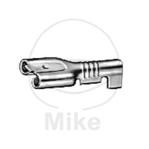 10 Stück Hella Flachsteckhülsen, unisoliert für Stecker 6,3x0,8mm 0,75-1,5mm²