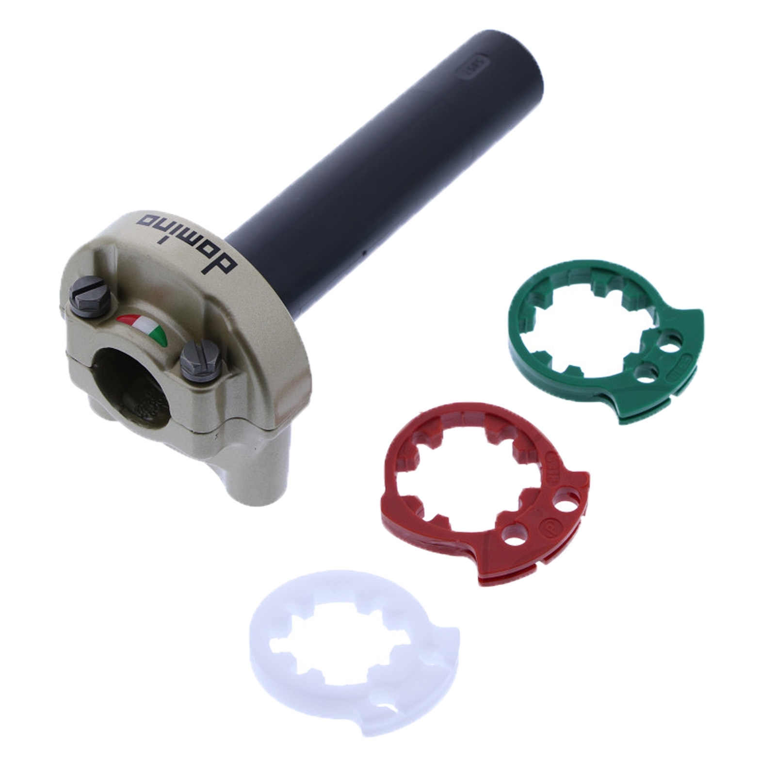 Domino 3847.03-02 Racing Gasgriff MX2 gold Gasdrehgriff ohne Griffgummi Universaldrehgriff