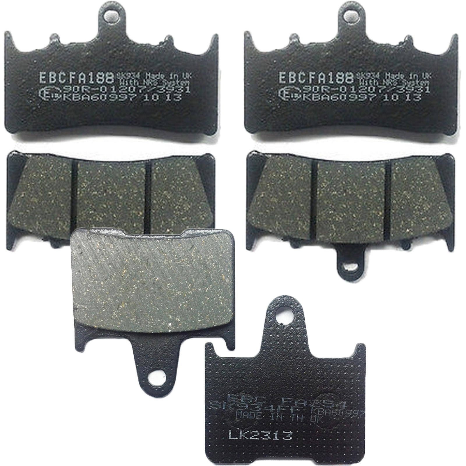 EBC Bremsbelagsatz für Suzuki GSX-R 1000 GS 1200 GSX 1400 vorne + hinten