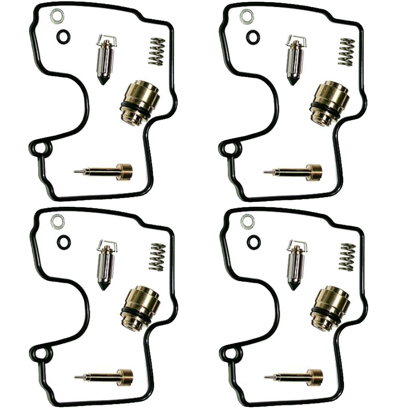 4x Keyster K-1045YK Vergaser Reparatursatz für Yamaha YZF-R1 1000 1998 - 2001