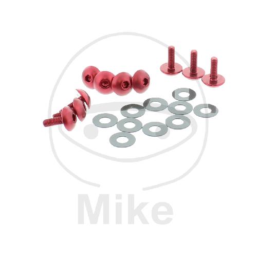Pro Bolt Linsenschrauben-Satz M4 x 0.7mm 12mm rot