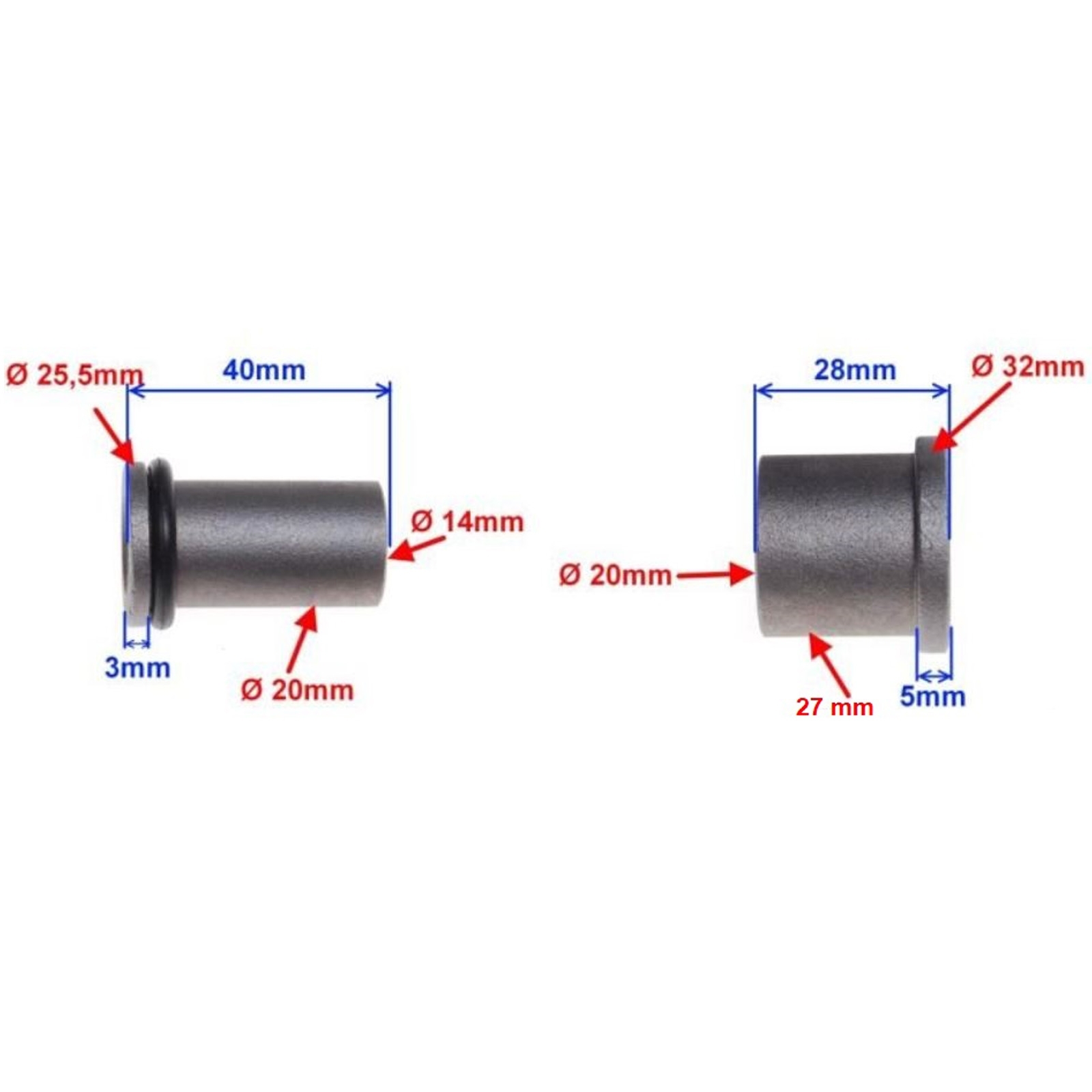 Schwingenlager für Suzuki GN125 GN 125 1982-1983, 1989, 1990-2001 DR125