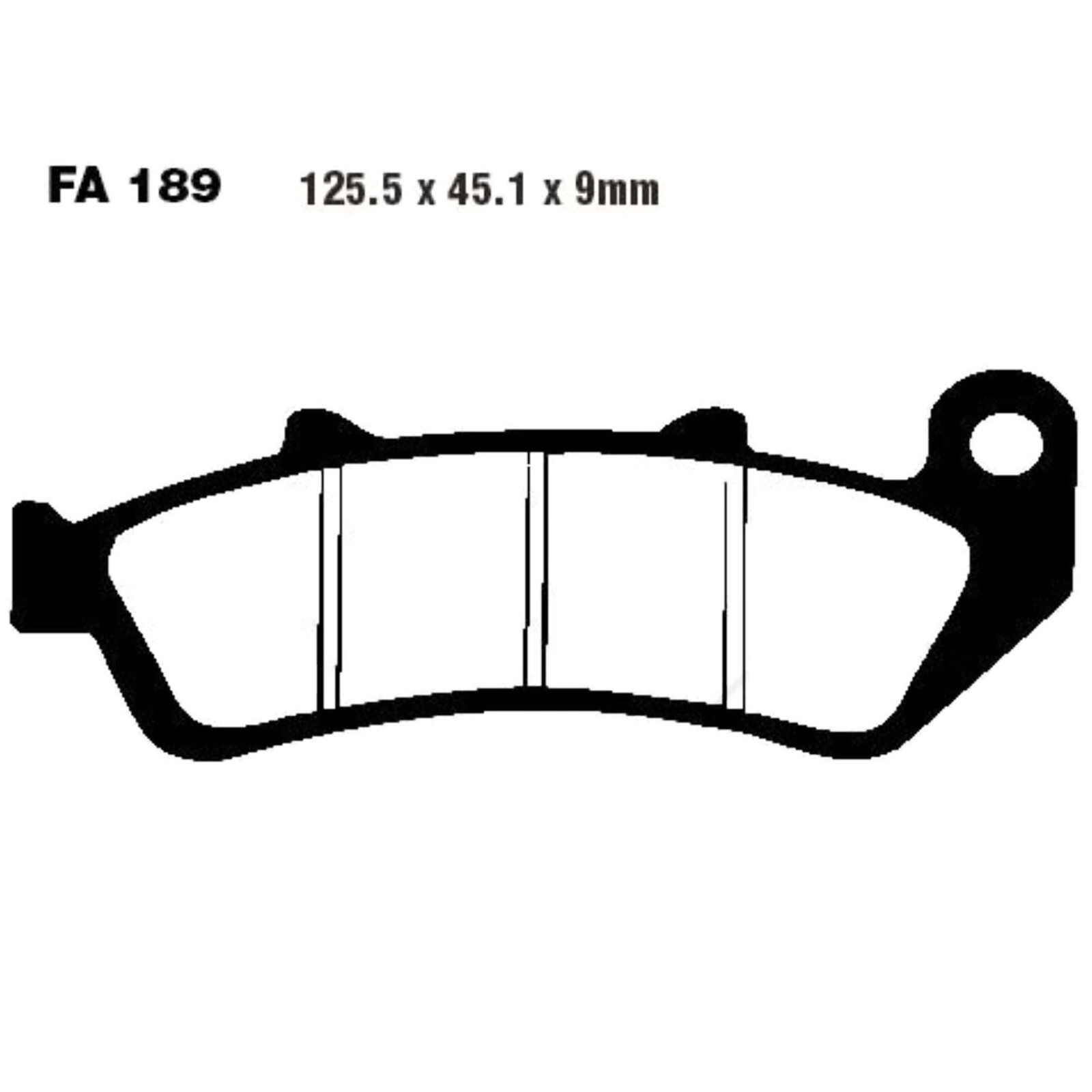 EBC FA189HH Bremsbeläge für Honda CBR 1000 F SC24 1993 - 1995 SC24B 1996 - 2000