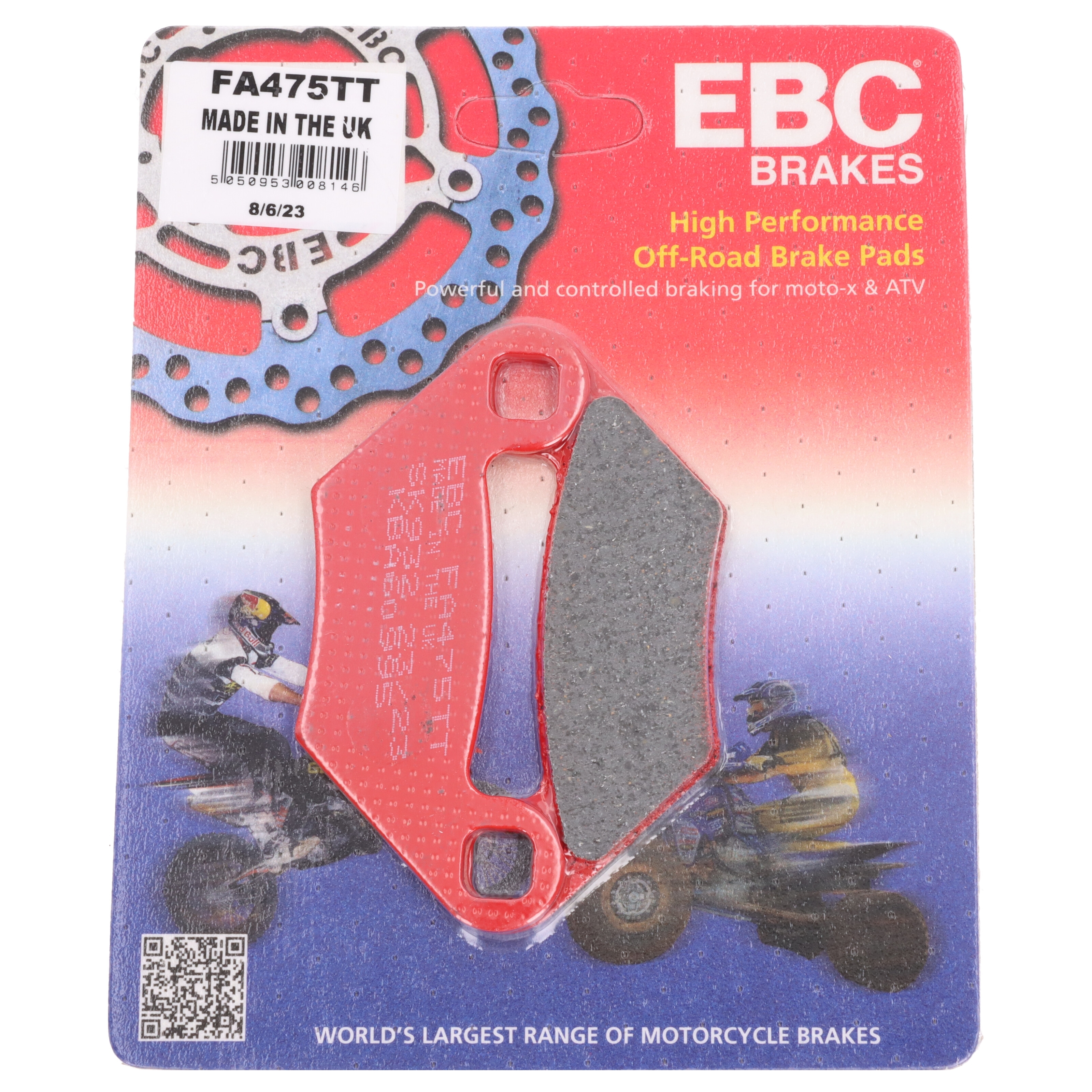 EBC Bremsbeläge FA475TT für Polaris Sportsman 550 500 570 Scrambler 850 1000