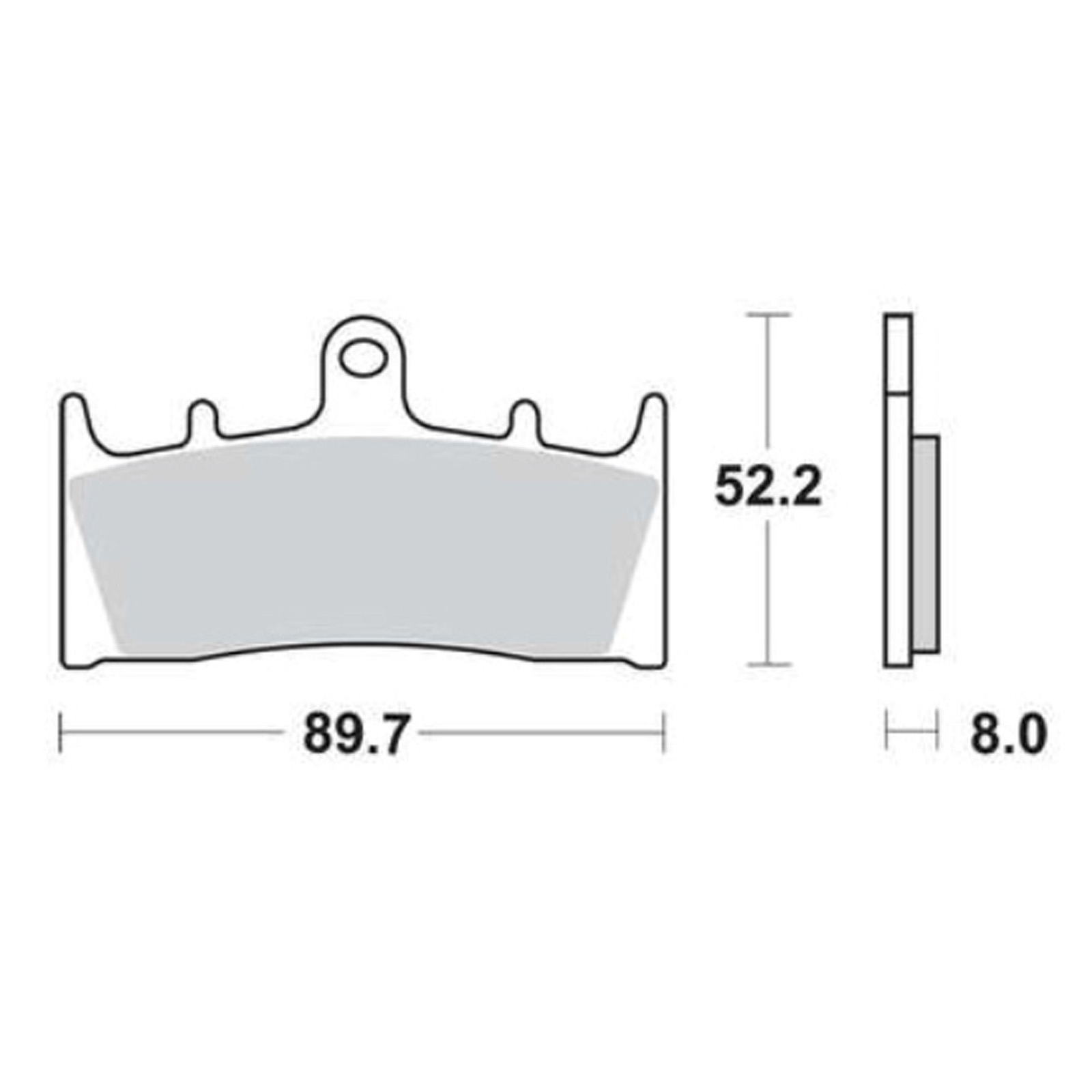 TRW MCB659CRQ Carbon Bremsbelagsatz vorne für Suzuki GSX-R GSF GSX Kawasaki ZX- ZRX VN