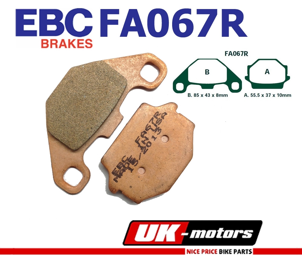 EBC Bremsen Set hinten links 1x MD6371D + 1x FA067R Sintermetall