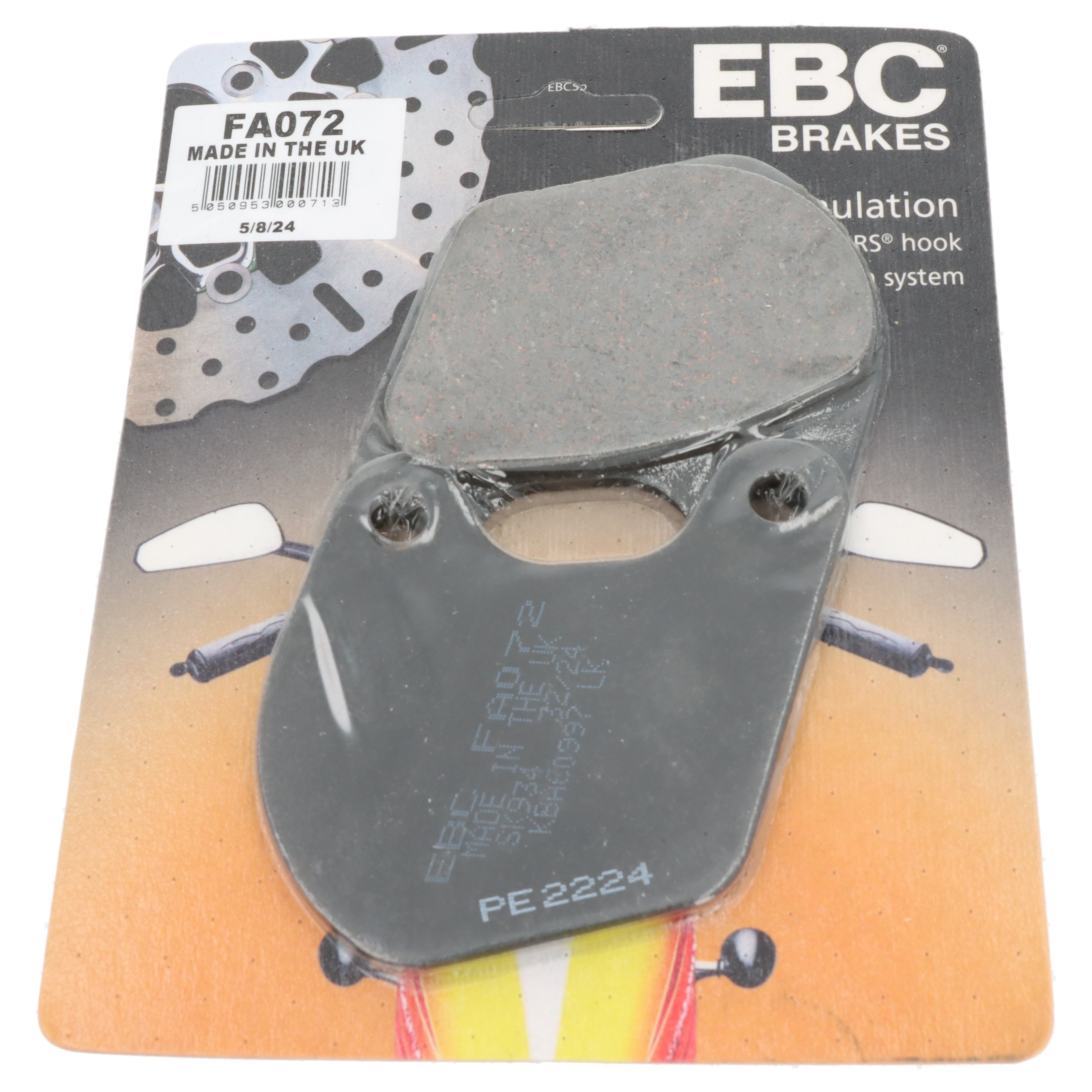 EBC FA072 Bremsbeläge für Chopper Blackstuff organisch