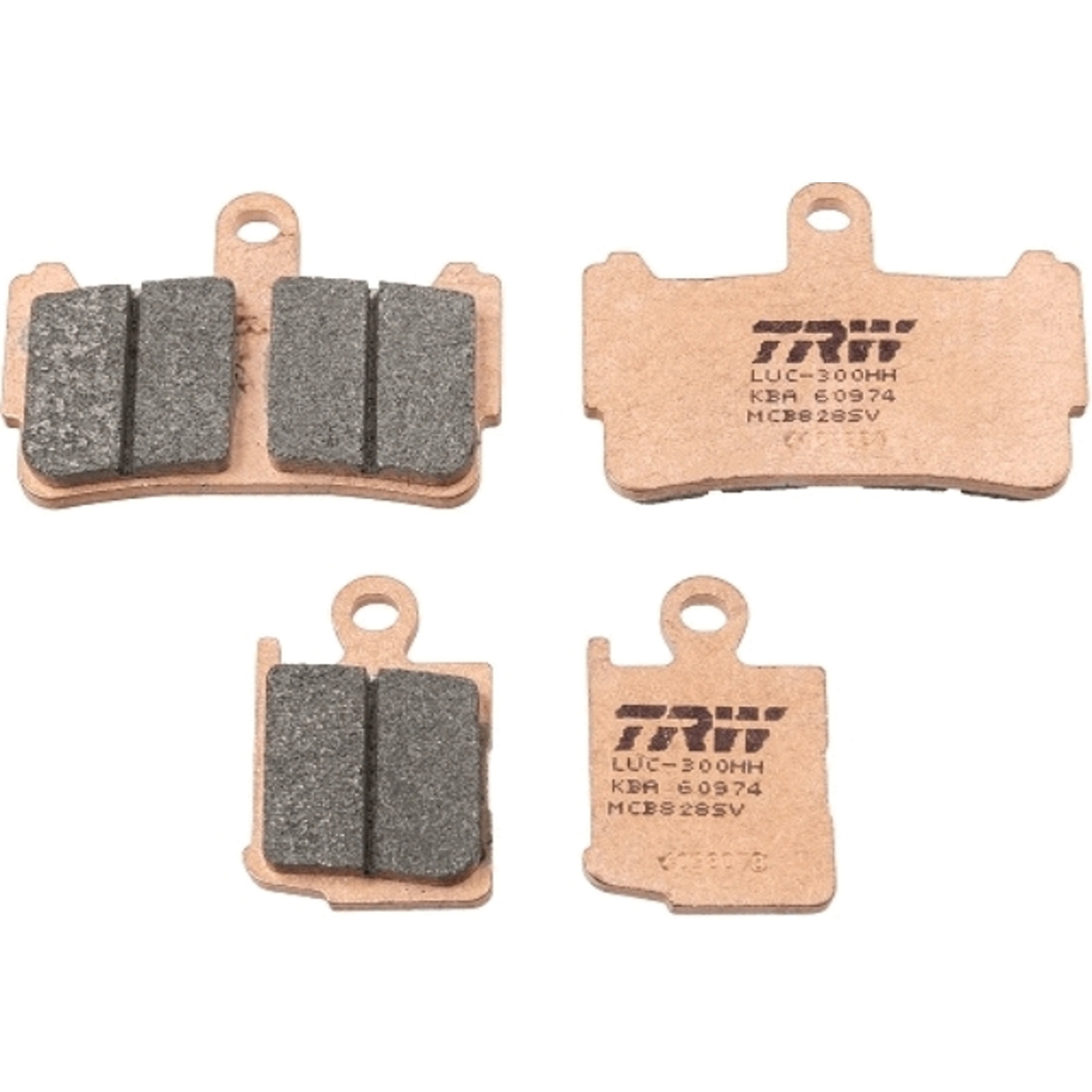 TRW MCB828SV Sintermetall Bremsbeläge vorne für Honda VFR1200 F SC63A FD DCT SC63C 2010-2016