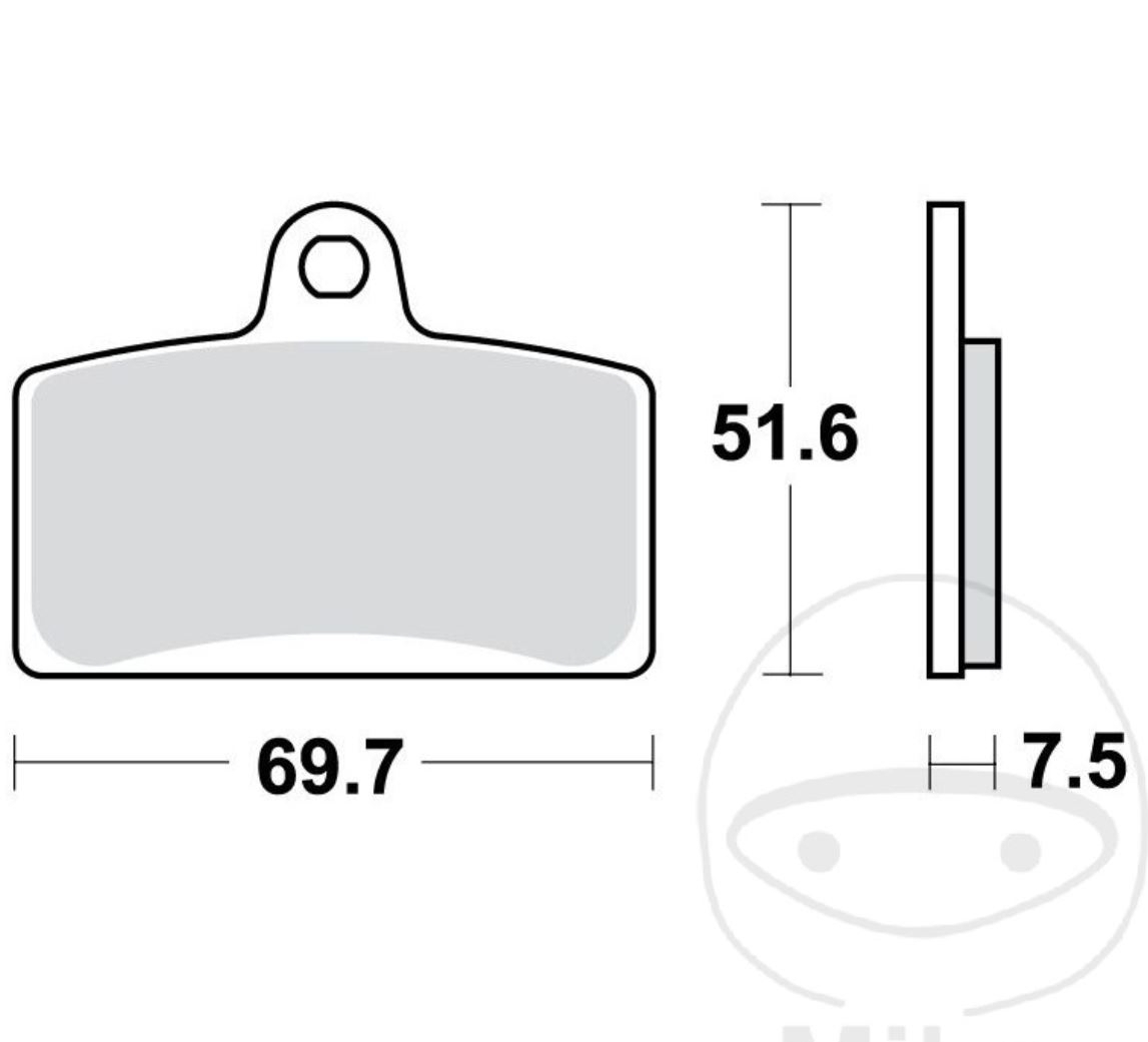 TRW MCB780 Bremsbeläge vorne für Aprilia 4T RS125 RS4 Tuono Derbi GP1 GPR Motorhispania