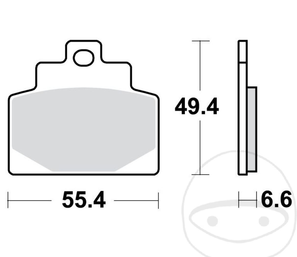 TRW MCB886SRM Sintermetall Bremsbeläge vorne für Piaggio MP3 500 i.e. M86100 300 LT i.e. M86200