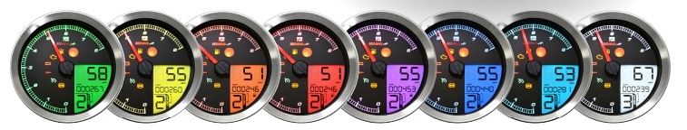 KOSO Drehzahlmesser Tachometer für Yamaha XV950/Bolt/für Yamaha SCR950 Chromring