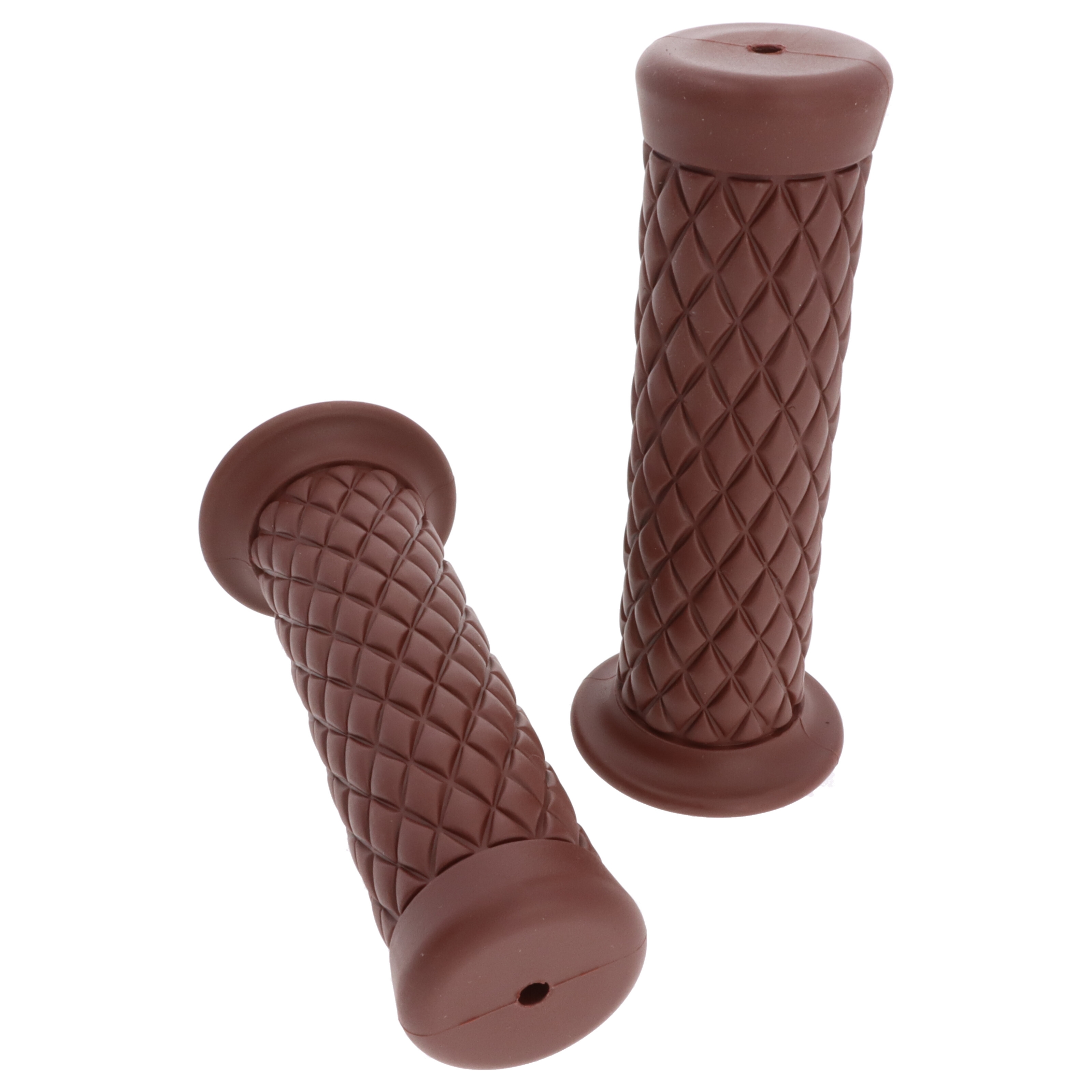 Motorrad Griffgummi-Paar braun 22/25mm für 7/8"-22 mm Lenker, Länge:124 mm