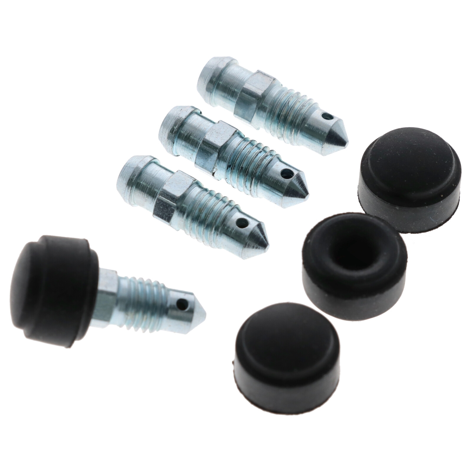 4x Quick Brake QB0053-4 Bremssattel Entlüfterschraube Entlüftungsventil M7x1x21.7 mit Kappen