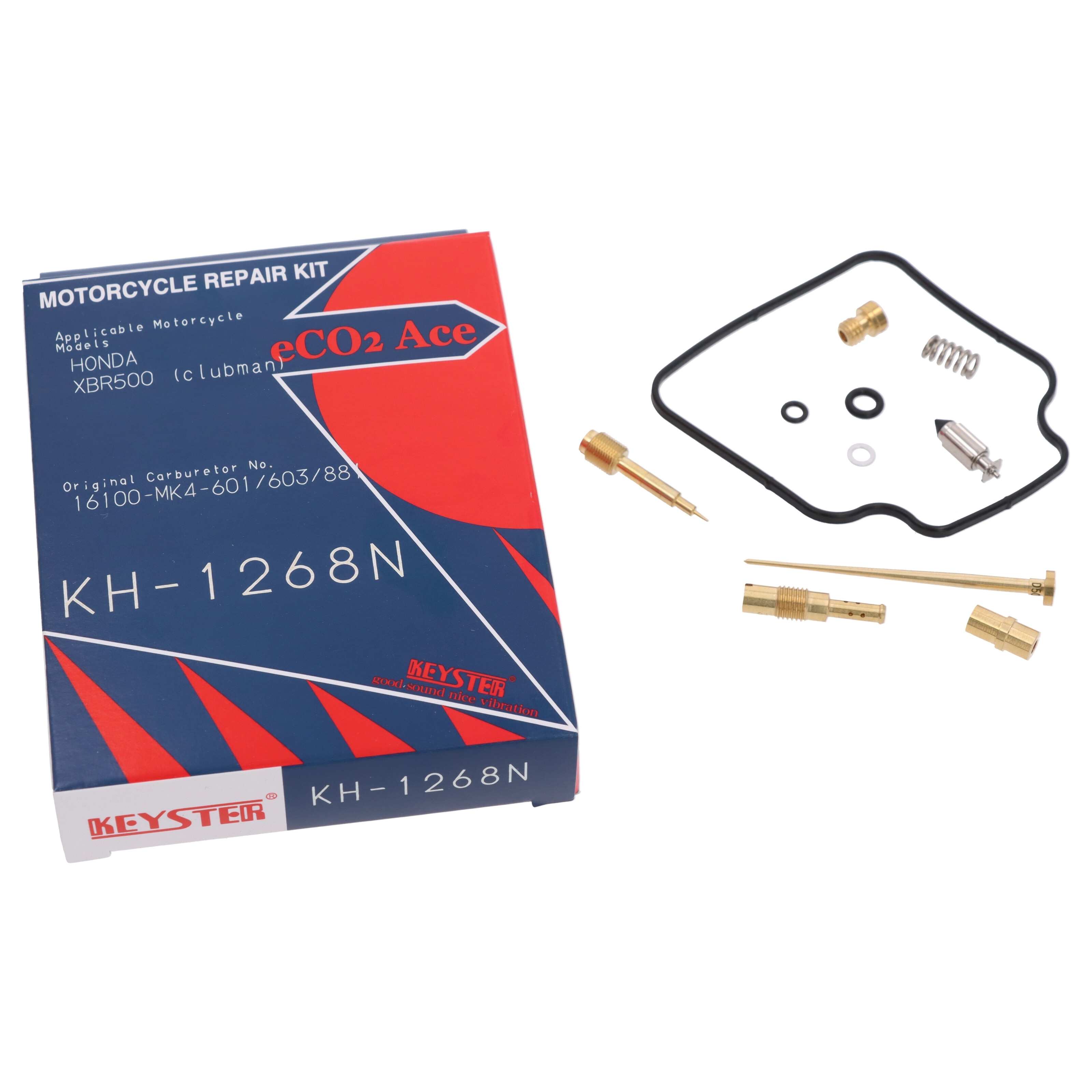 Keyster KH-1268N Vergaser Reparatursatz für Honda XBR 500 Clubman Gussrad Speichenrad 1985 - 1989