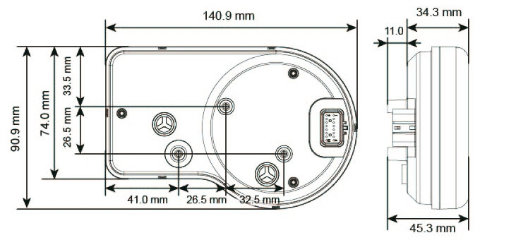 KOSO Digitales Multifunktions-Cockpit, RX-3 TFT Technologie LCD Display