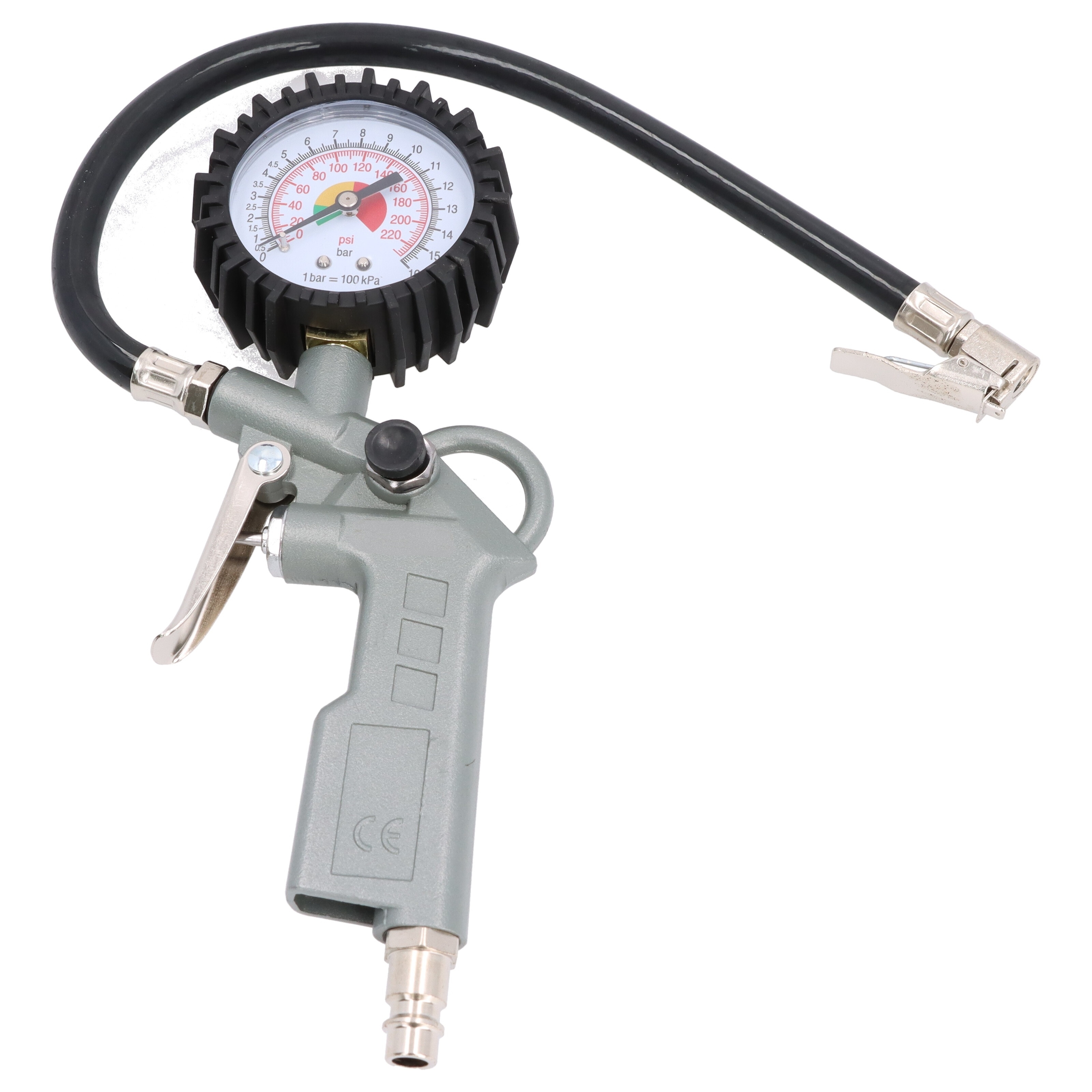 Druckluft Prüfer Reifendruckprüfer Luftdruckprüfer Reifenfüller mit Manometer