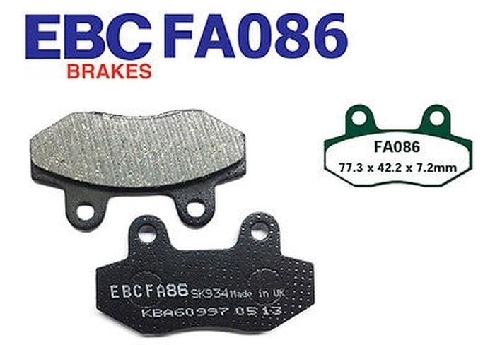 EBC Bremsbeläge FA086 für Honda MBX NSR 50 80 Hyosung XRX GV GT RT