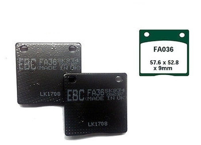 EBC Bremsbeläge FA036 für Kawasaki Z 500 650 1000 1300 Z/ZG Suzuki GSX 400 FE