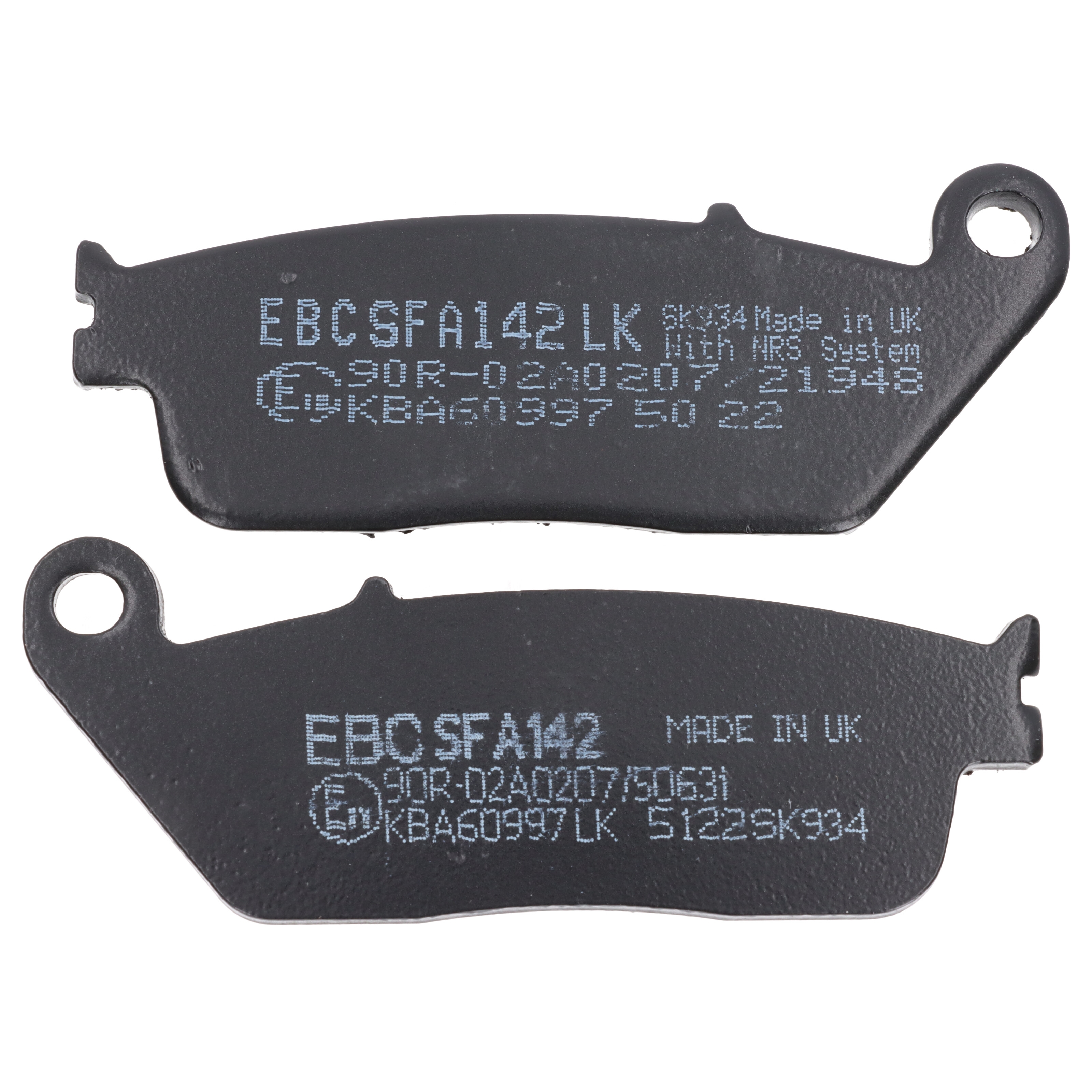 EBC SFA142 Roller Bremsbeläge für BMW Kymco Peugeot Satelis Kawasaki Suzuki Triumph Daelim