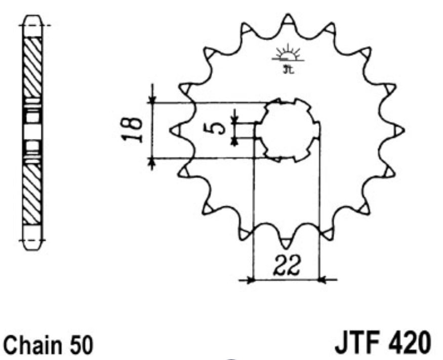 JT Ritzel 15 Zähne  Teilung 530  / 420.15 JT Sprockets