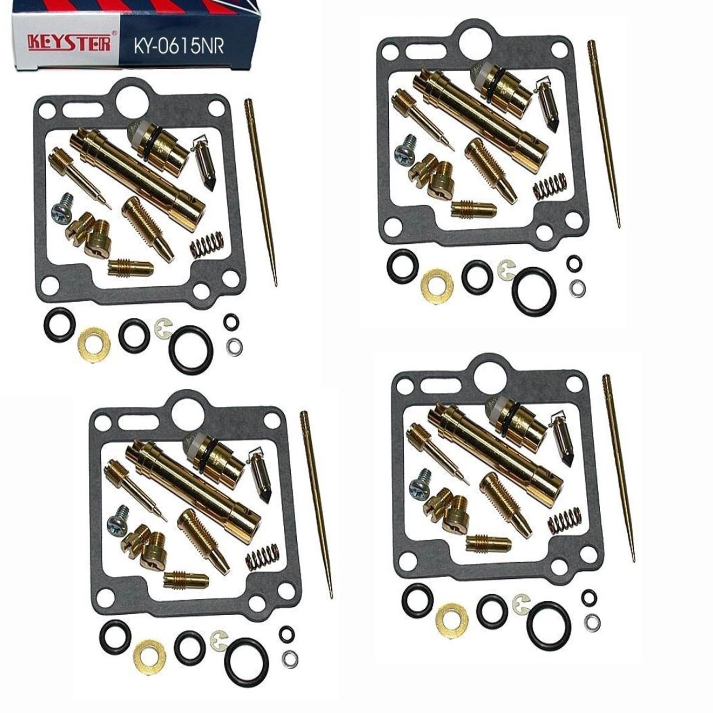 4x Keyster KY-0615NR Vergaser Reparatursatz für Yamaha XJR 1300 1999 - 2001 RP022