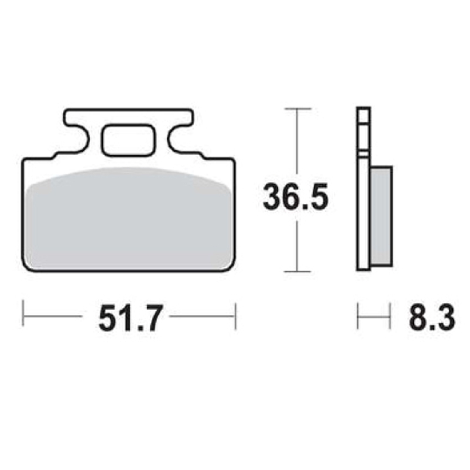 TRW MCB589 Bremsbeläge vorne für SYM Mio 50 100 DD 25 50 Pure 50 Tonik 50 110