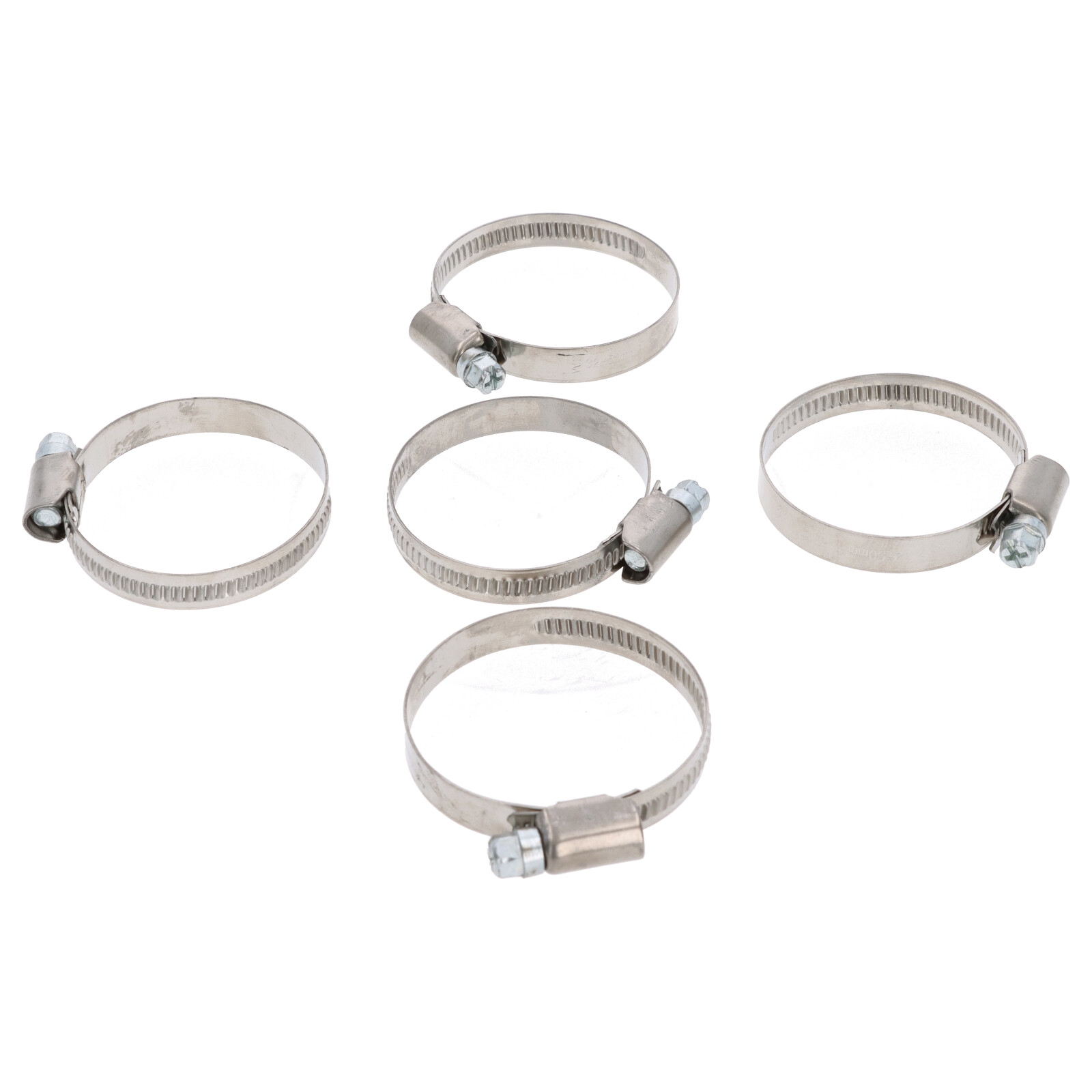 5x Schlauchklemme Spannbereich 32-50mm 9 mm für Benzin Kraftstoff Öl Schlauch W2 DIN3017
