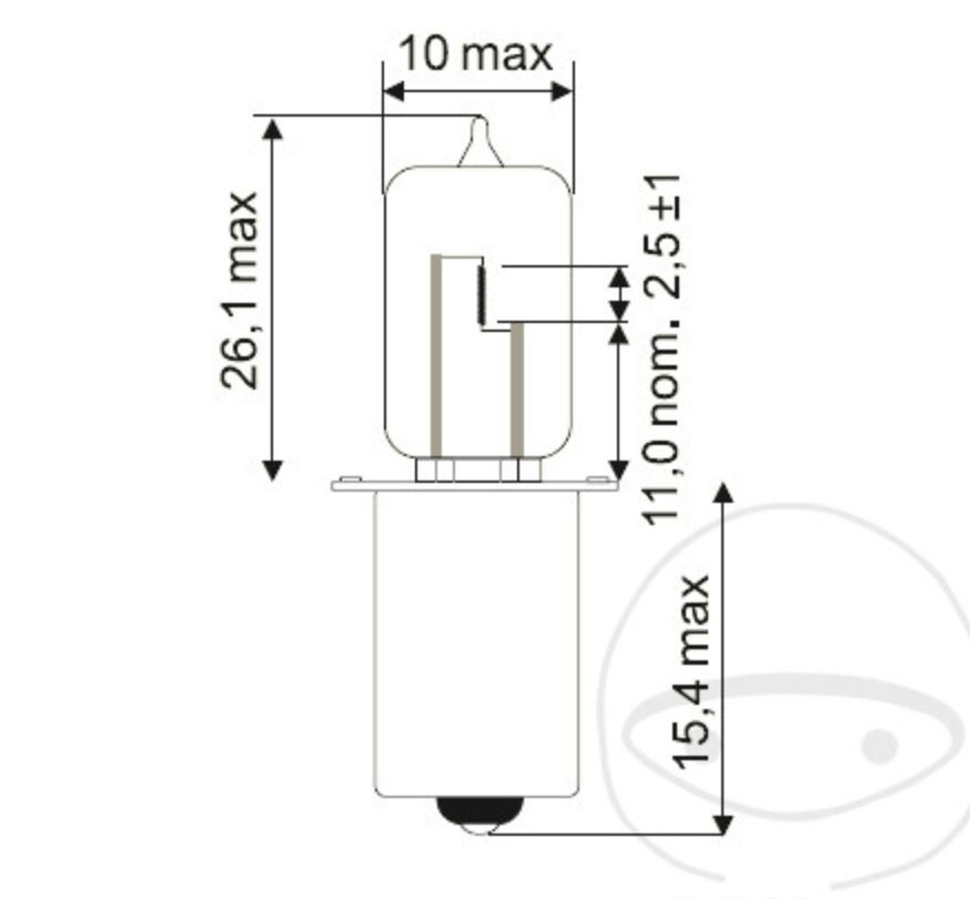Lampe HS2 6V15W 1831