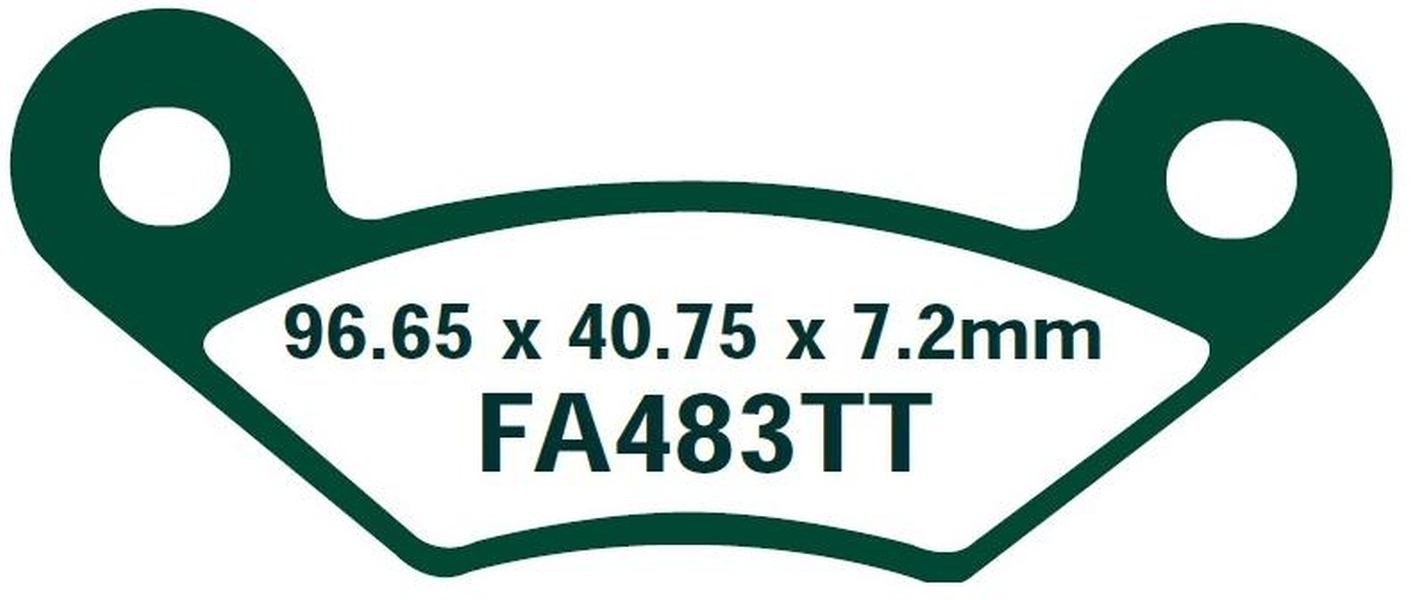 EBC Redstuff Carbon-Graphit Bremsbeläge FA483TT