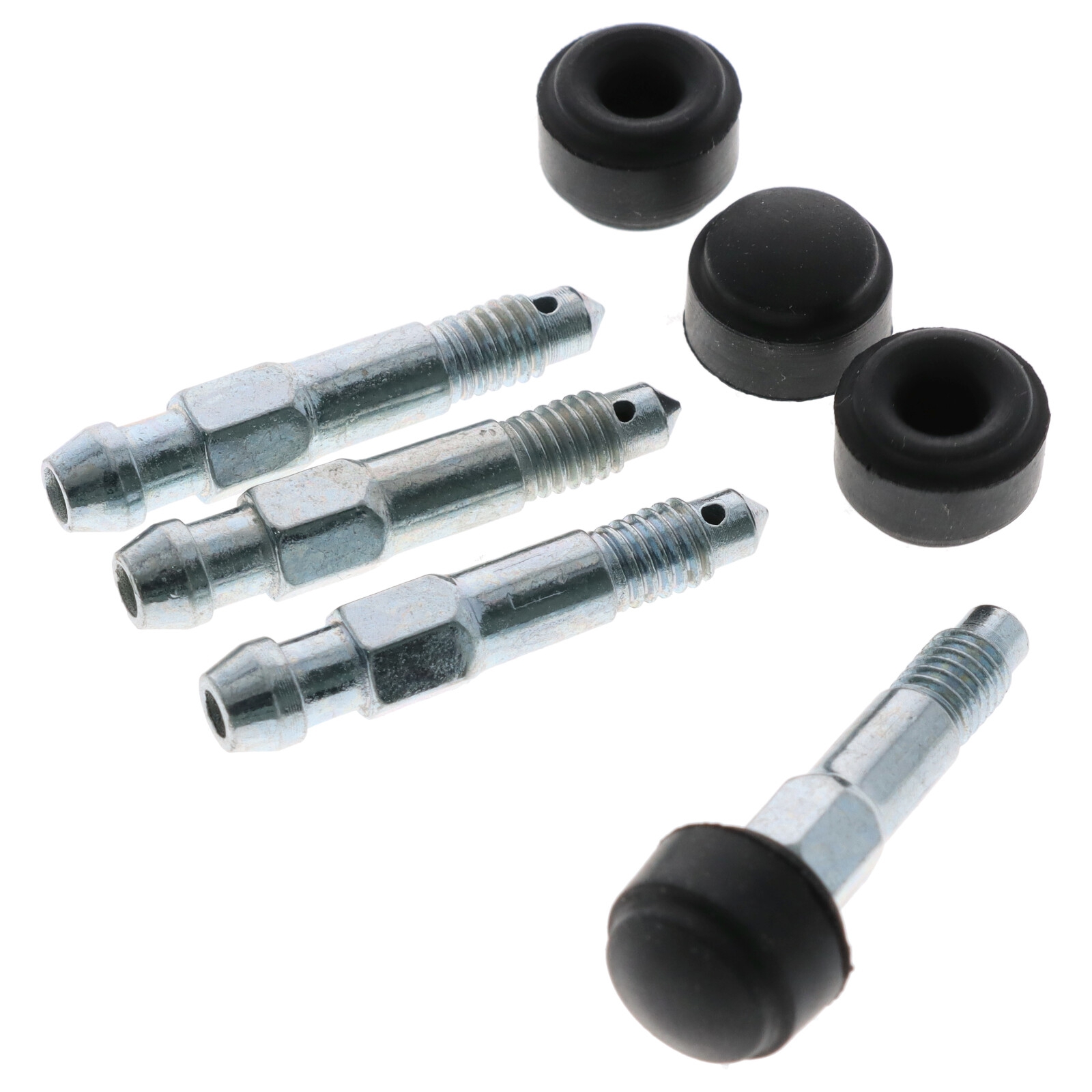 4x Quick Brake Bremssattel Entlüfterschraube Entlüftungsventil M6x1.00x38 mm SW7 mit Kappe