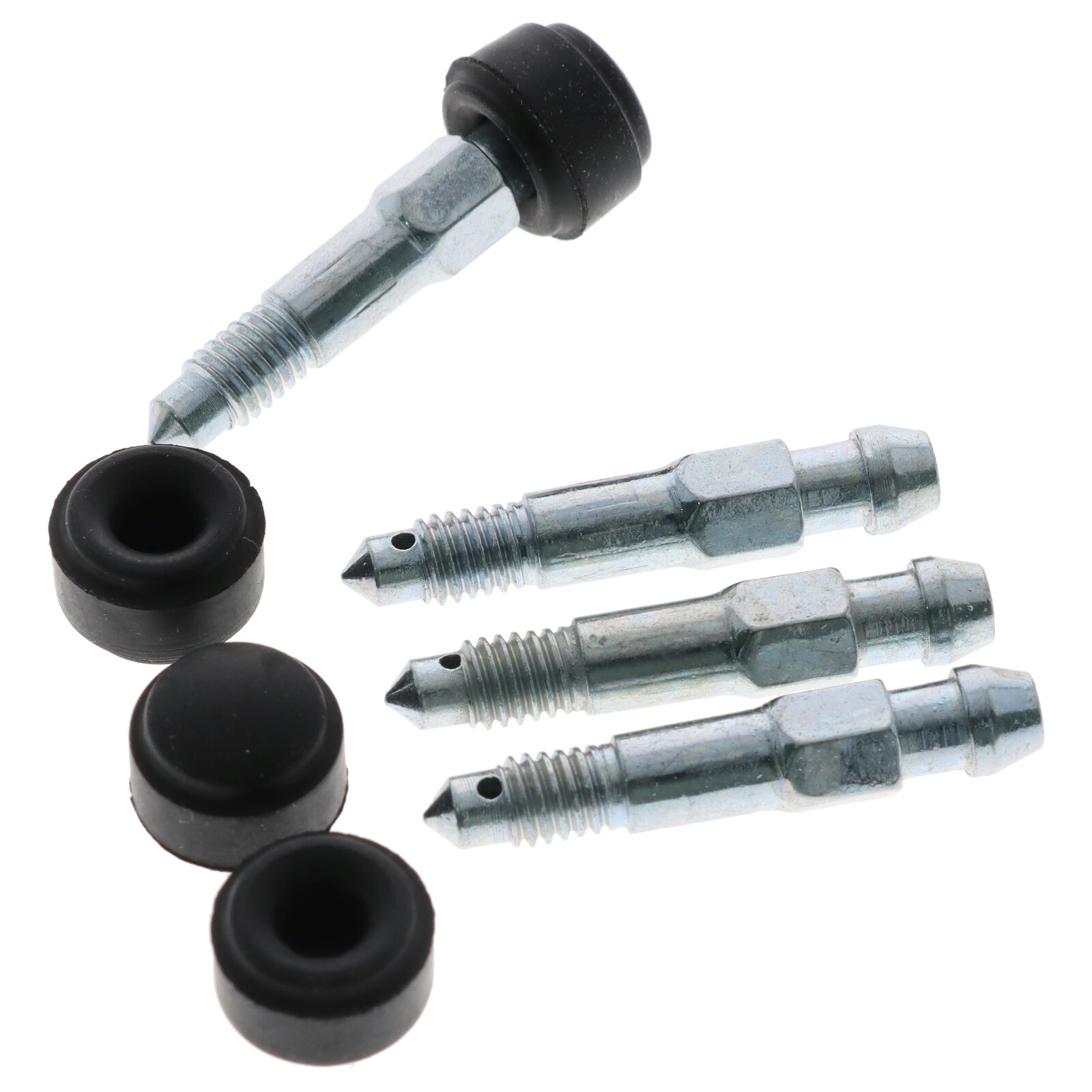 4x Quick Brake Bremssattel Entlüfterschraube Entlüftungsventil M6x1.00x38 mm SW7 mit Kappe