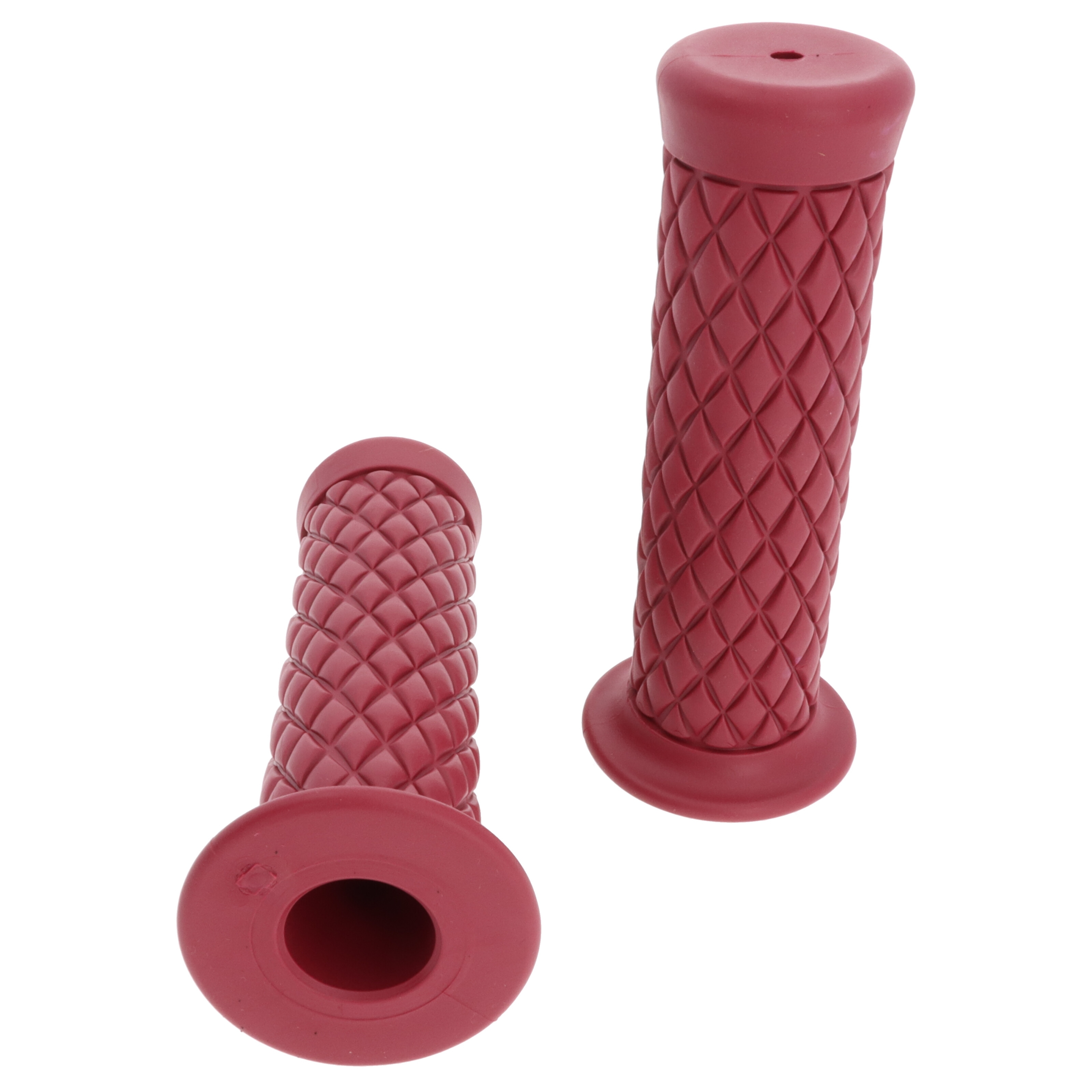 Motorrad Griffgummi-Paar Bordeaux 22/25 mm für 7/8"-22 mm Lenker, Länge:124 mm