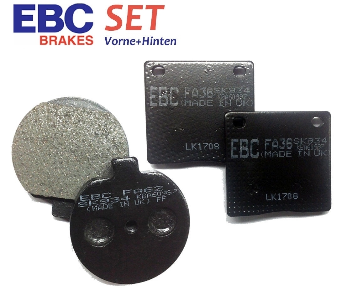 EBC Bremsbeläge Set vorne & hinten für Kawasaki Z 1000 ST Z 1300 A Z/ZG 1300 A