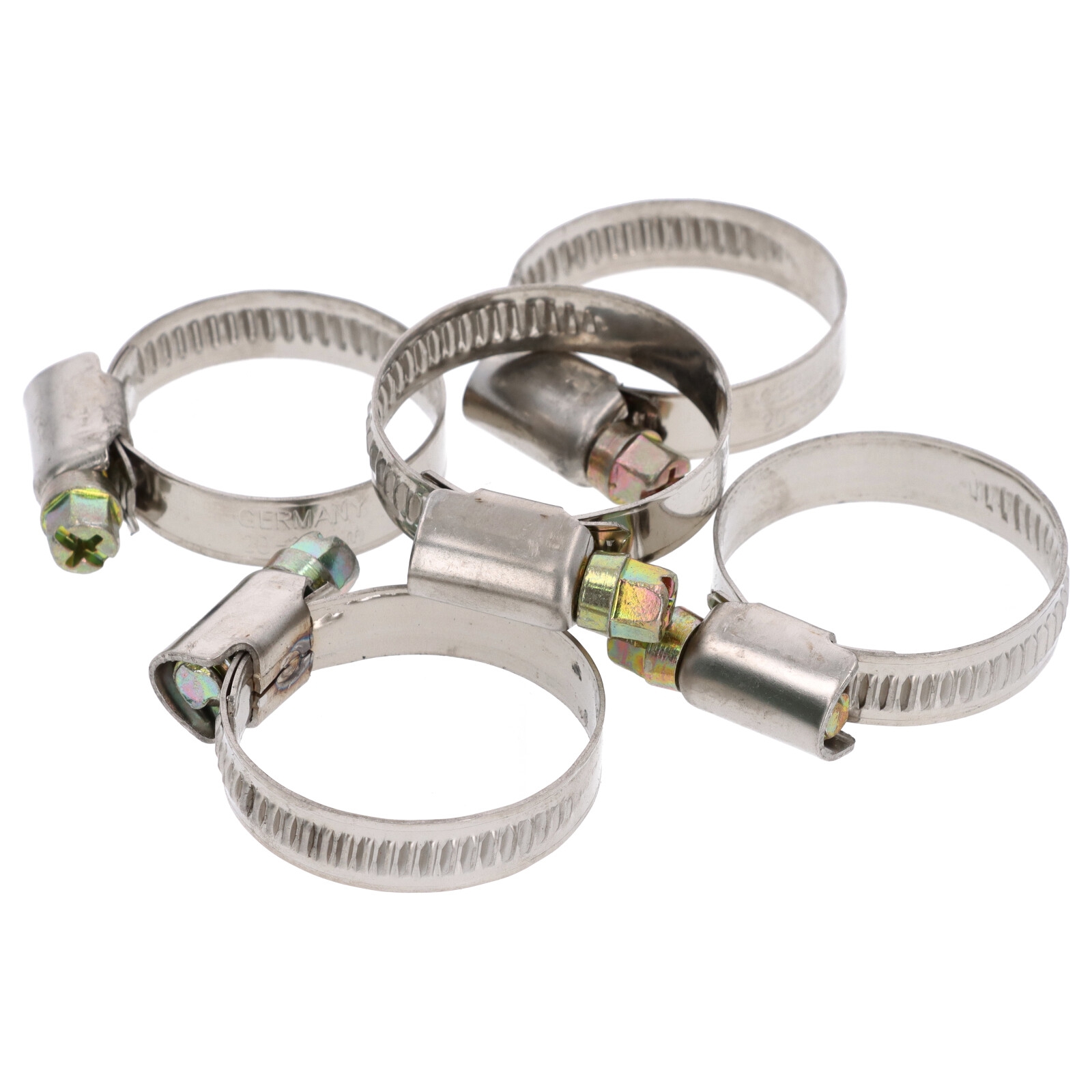 5x Schlauchklemme Spannbereich 20-32mm 9mm Rohrschelle Binder Schlauch W2 DIN3017