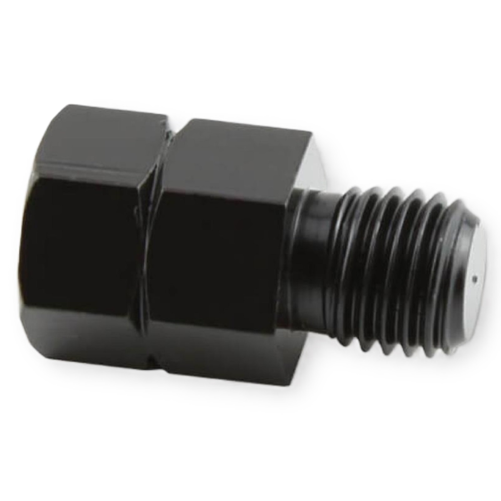 Spiegeladapter schwarz von Loch M 10 Rechtsgewinde auf Bolzen M 10 Linksgewinde