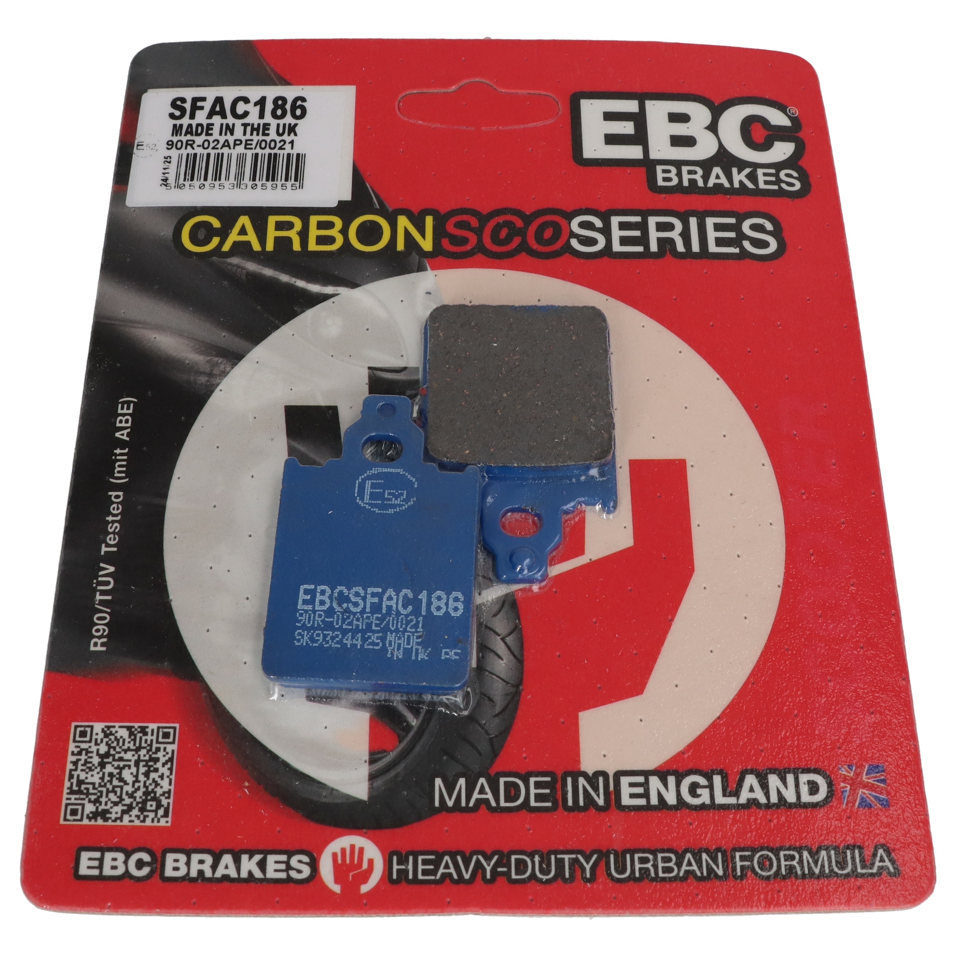 EBC Bremsbeläge SFAC186 für Italjet Formula Piaggio Quartz SKR 50 125 150
