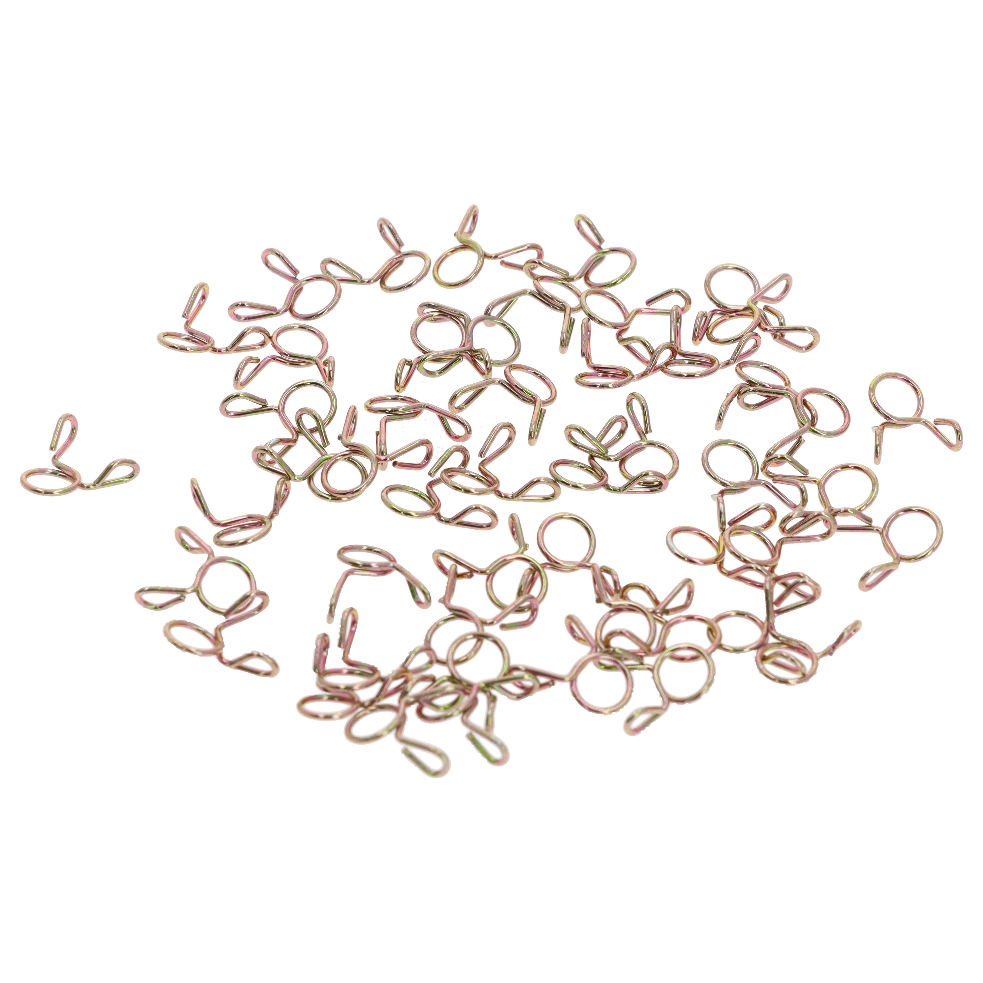 50x Universelle Klemmen Schlauchklemmen für Benzinschlauch / Kraftstoffschlauch 5x1mm