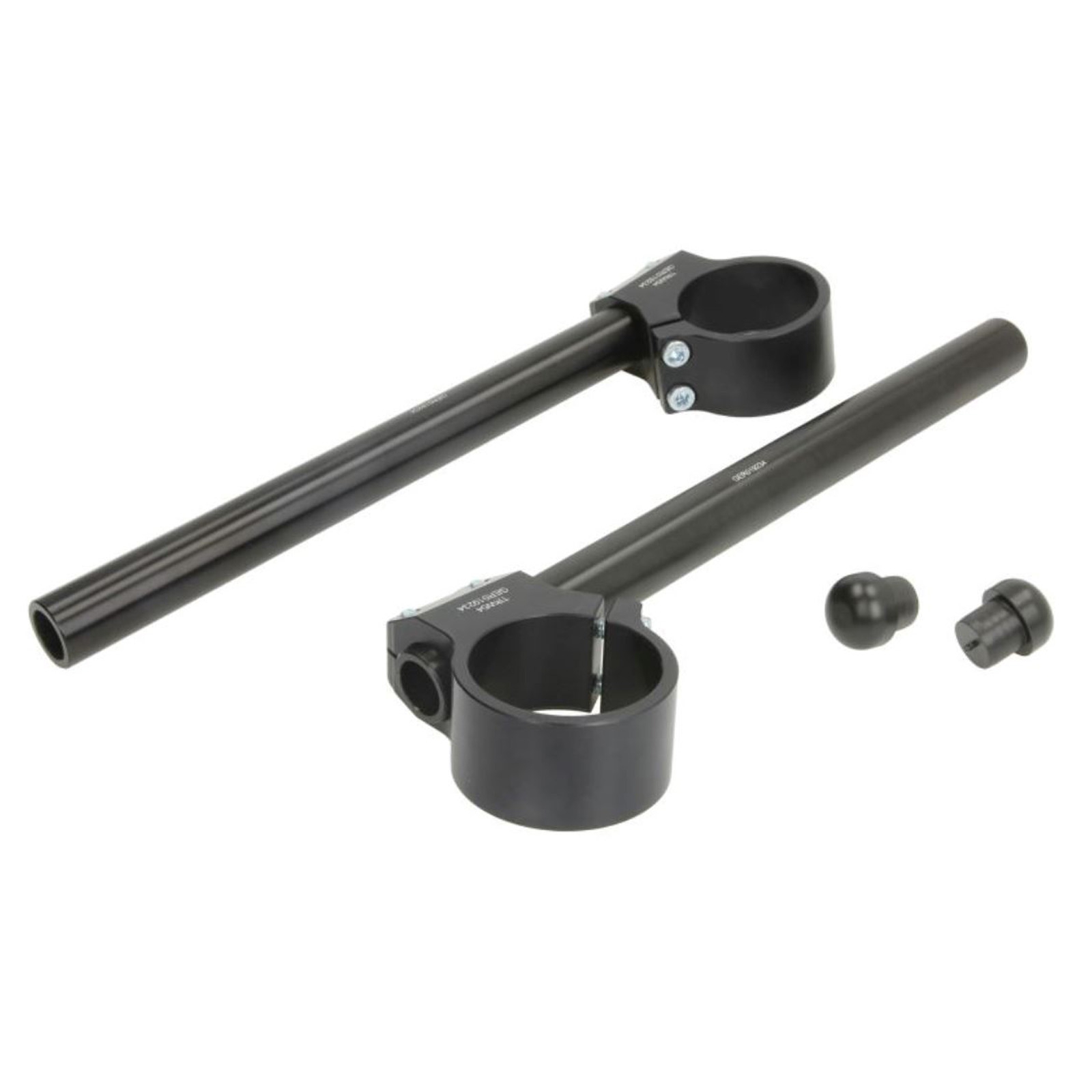 TRW Racing Stummellenker Paar Alu schwarz 50mm Klemmung mit TÜV Ø 22mm